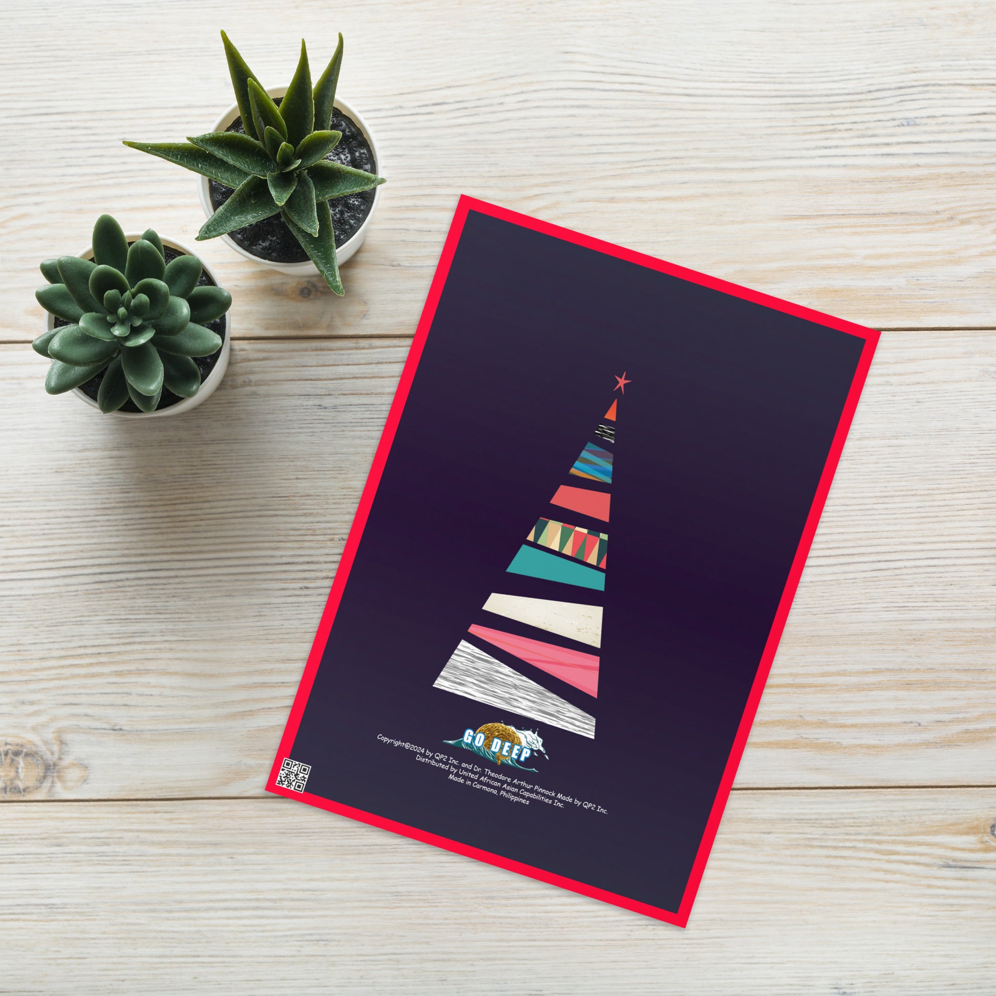 Christmas Greeting Card Design 11 POSTCARD The DEEP Store