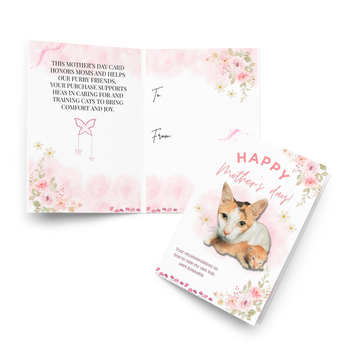 Mother's Day Card Cat Design 6 POSTCARD The DEEP Store 5.83″×8.27″