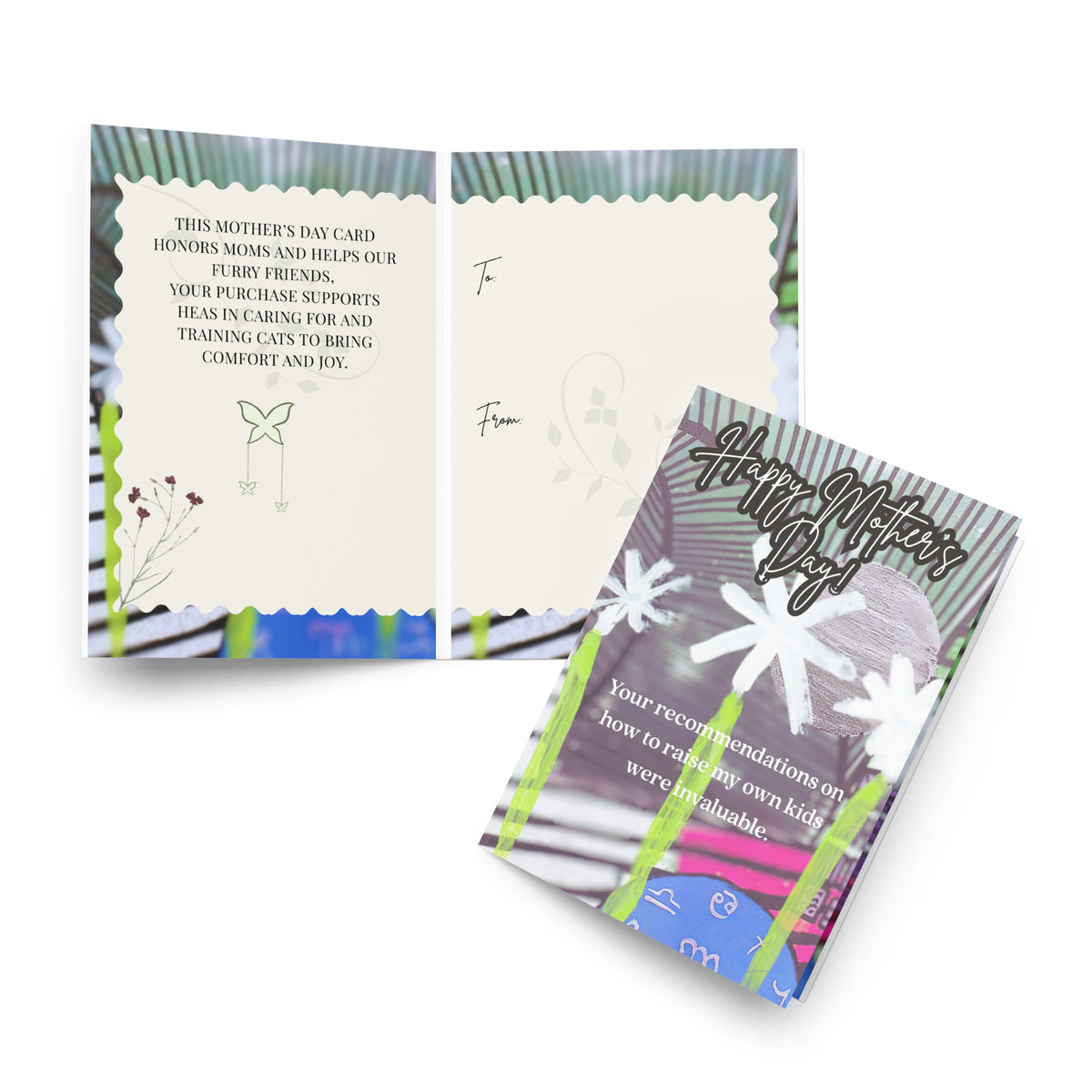 Mother's Day Card Cat Design 10 POSTCARD The DEEP Store 5.83″×8.27″