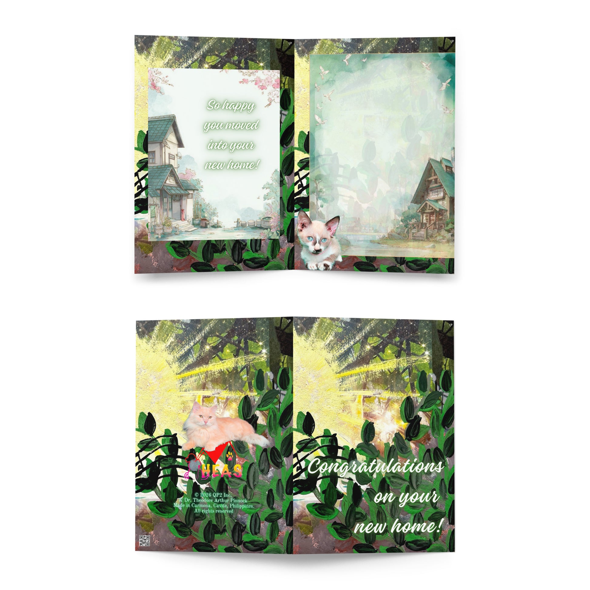 New Home Greeting Card Design 1 POSTCARD The DEEP Store 5.83″×8.27″