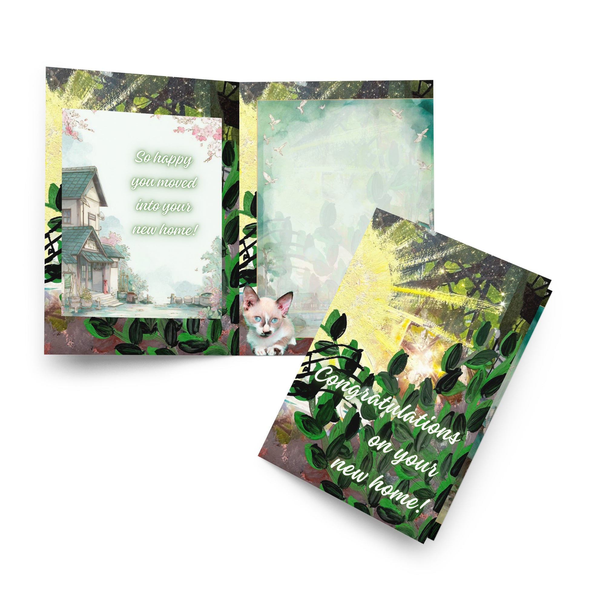 New Home Greeting Card Design 1 POSTCARD The DEEP Store