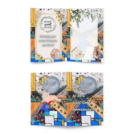 New Home Greeting Card Design 2 POSTCARD The DEEP Store 5.83″×8.27″