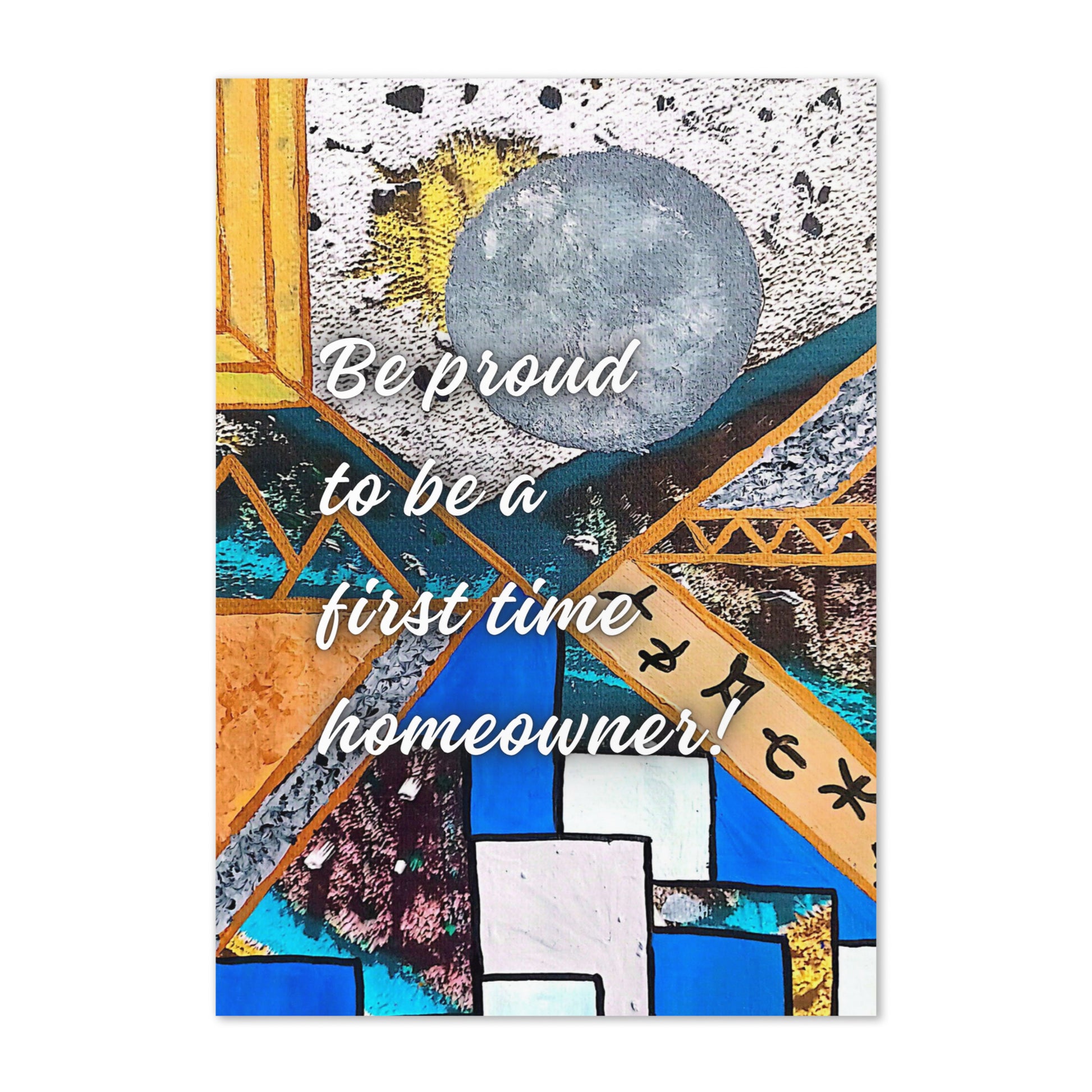 New Home Greeting Card Design 2 POSTCARD The DEEP Store