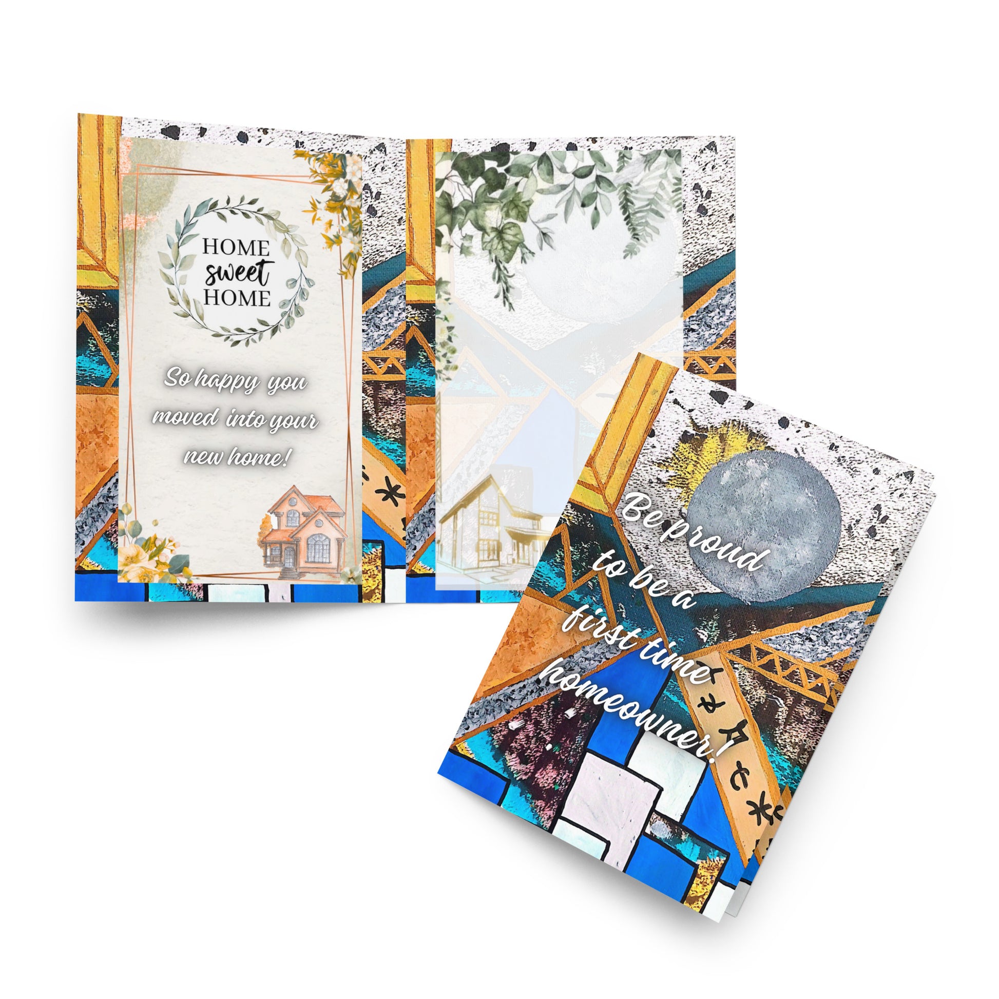 New Home Greeting Card Design 2 POSTCARD The DEEP Store