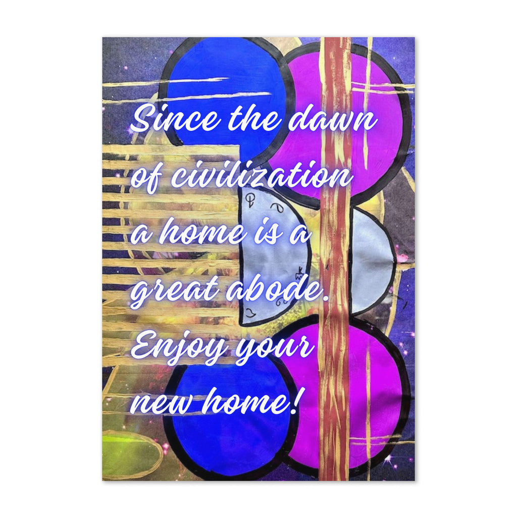 New Home Greeting Card Design 3 POSTCARD The DEEP Store