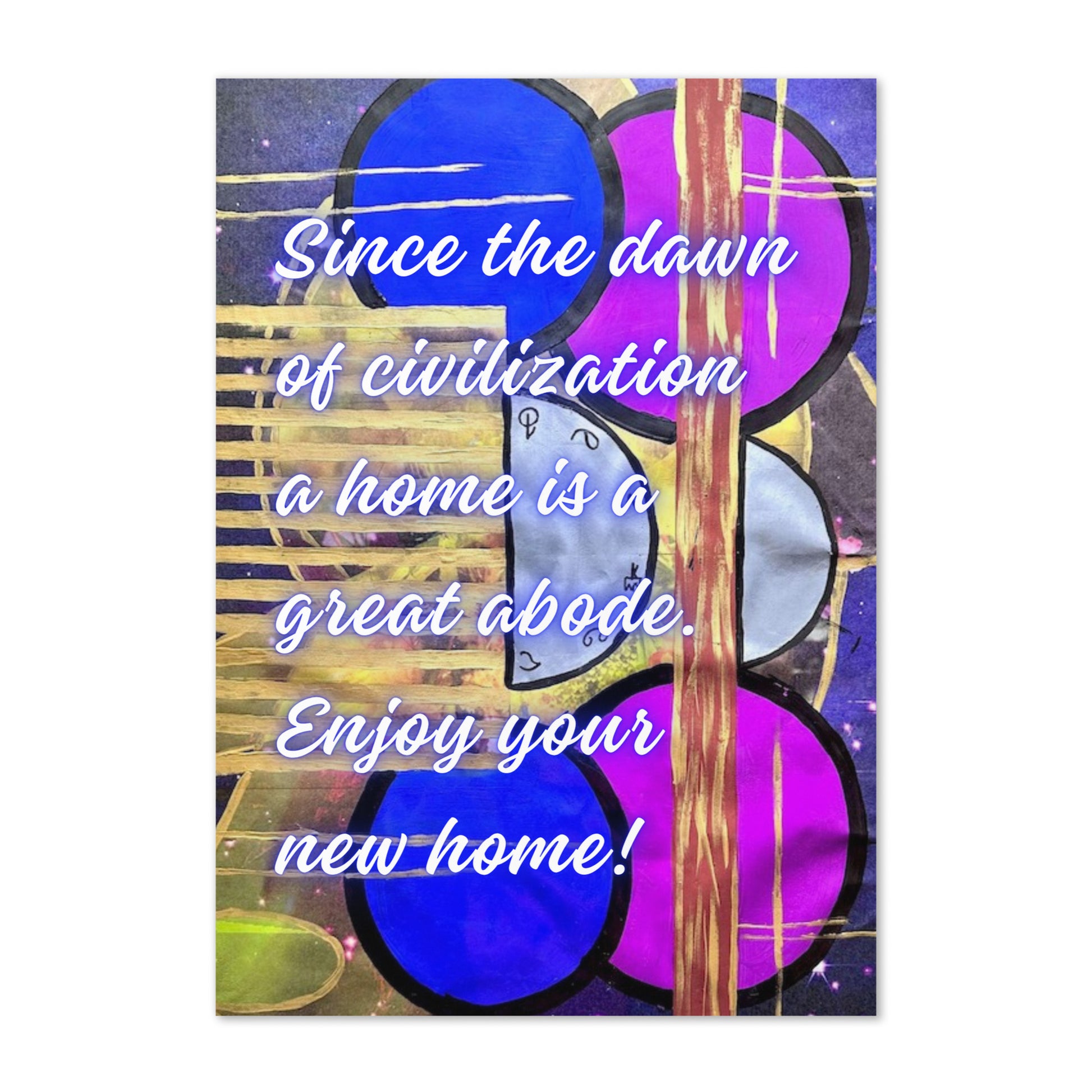 New Home Greeting Card Design 3 POSTCARD The DEEP Store