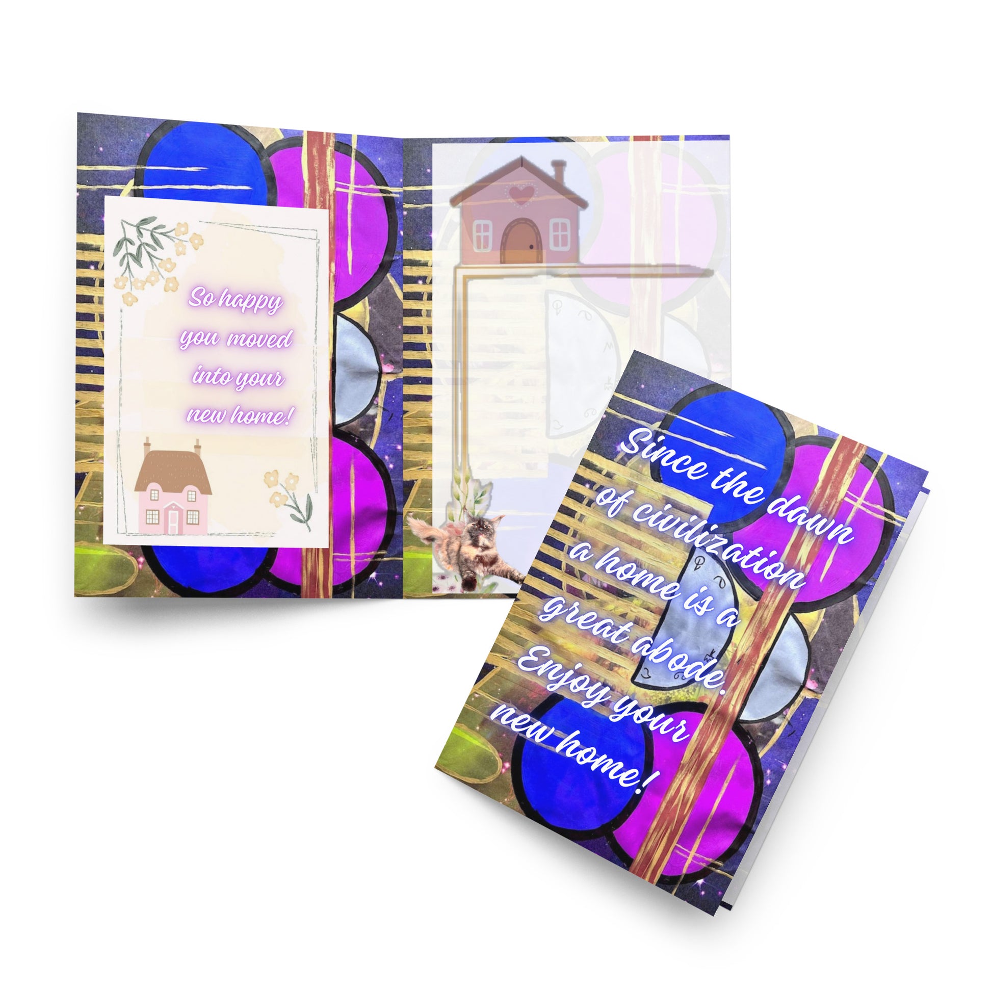 New Home Greeting Card Design 3 POSTCARD The DEEP Store