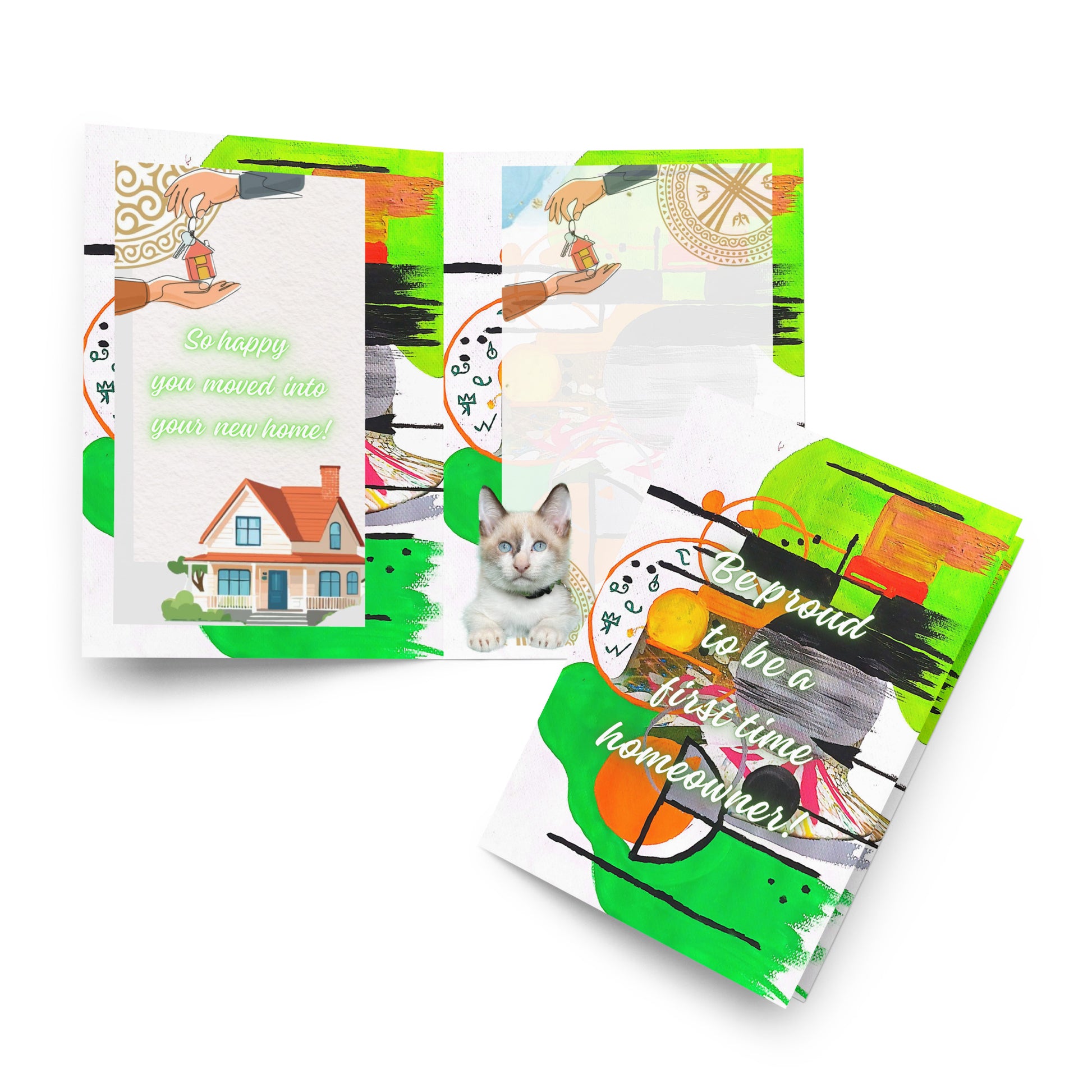 New Home Greeting Card Design 5 POSTCARD The DEEP Store