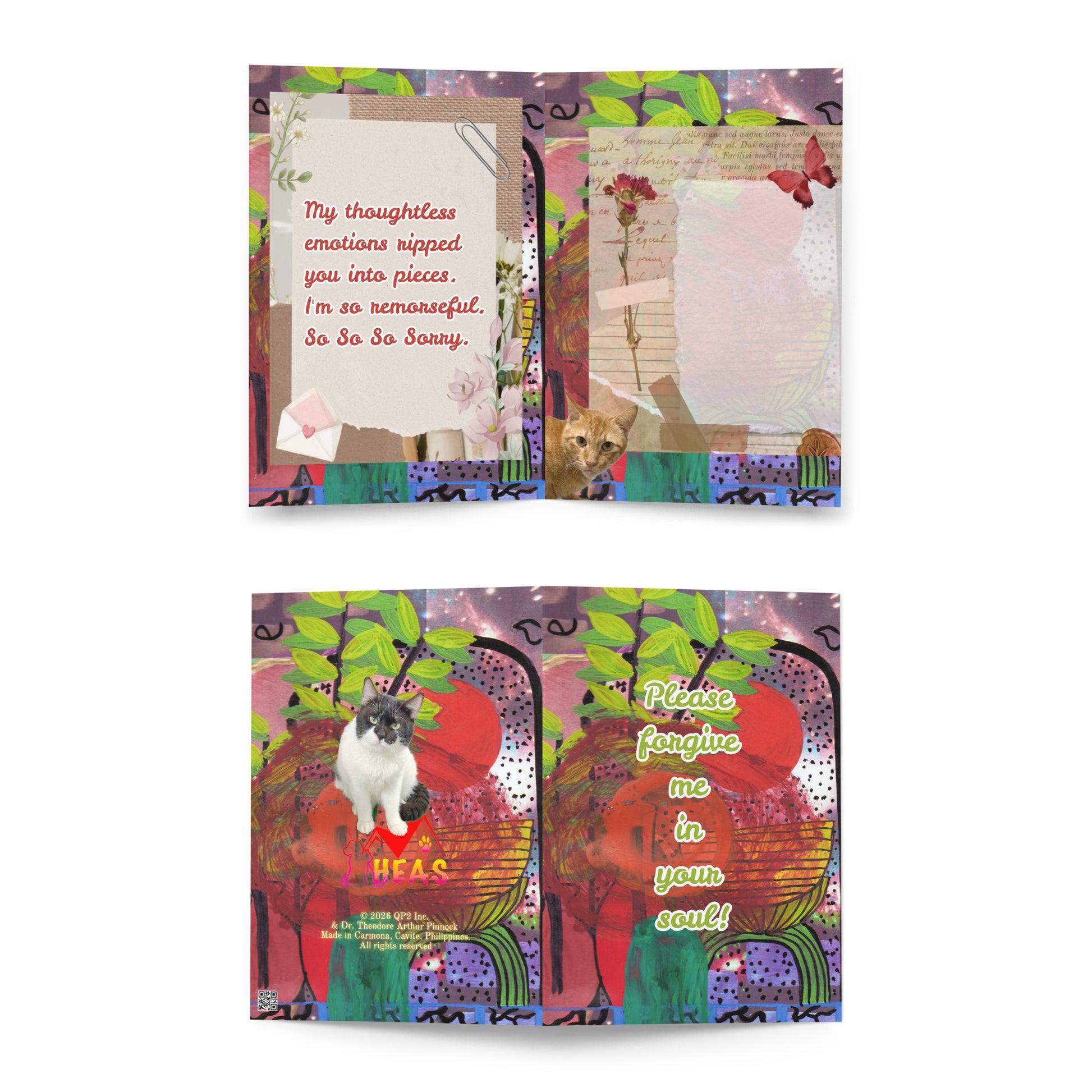 Apology Greeting Card Design 1 POSTCARD The DEEP Store