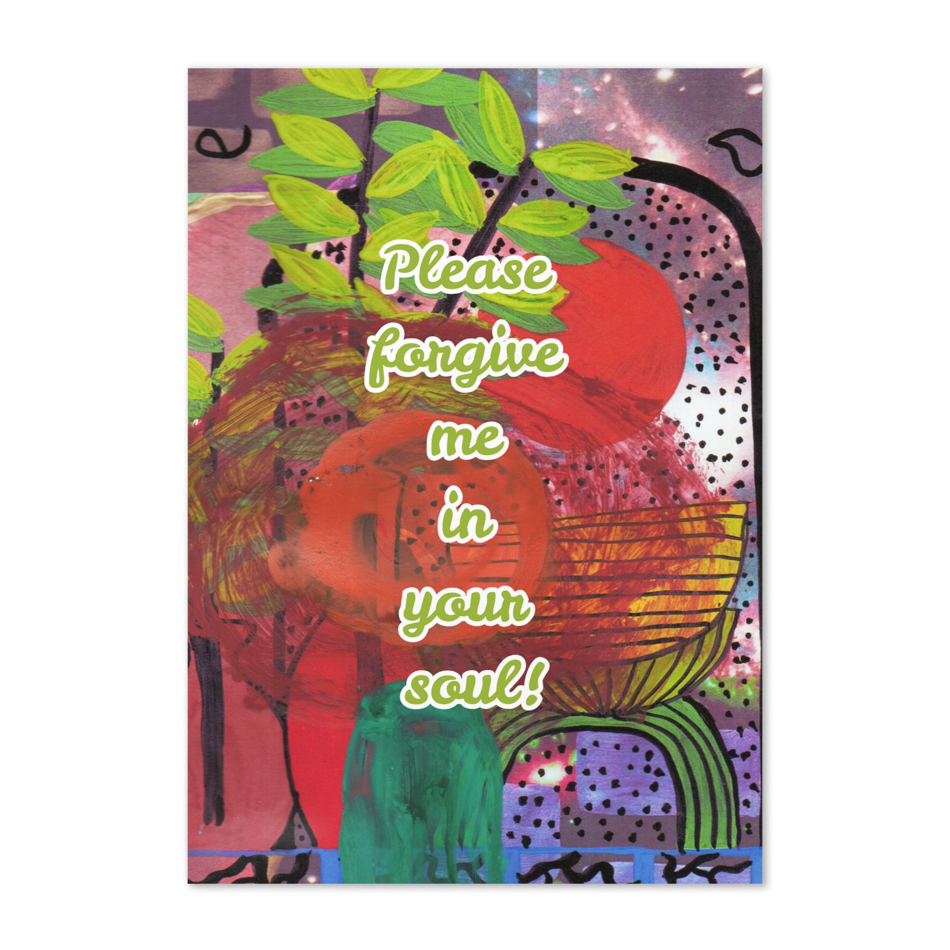 Apology Greeting Card Design 1 POSTCARD The DEEP Store