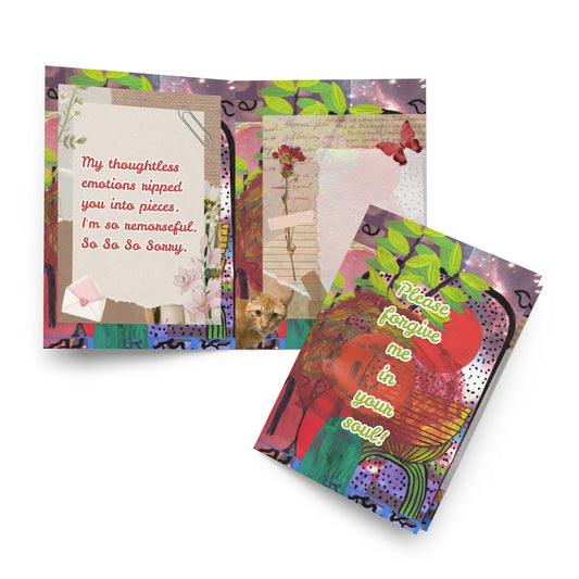 Apology Greeting Card Design 1 POSTCARD The DEEP Store 5.83″×8.27″