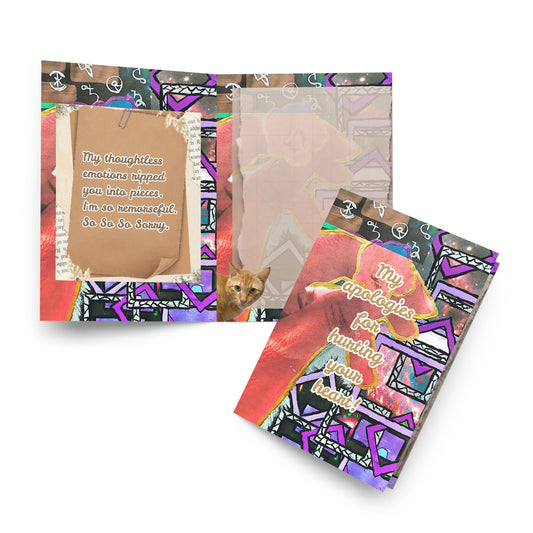 Apology Greeting Card Design 2 POSTCARD The DEEP Store 5.83″×8.27″