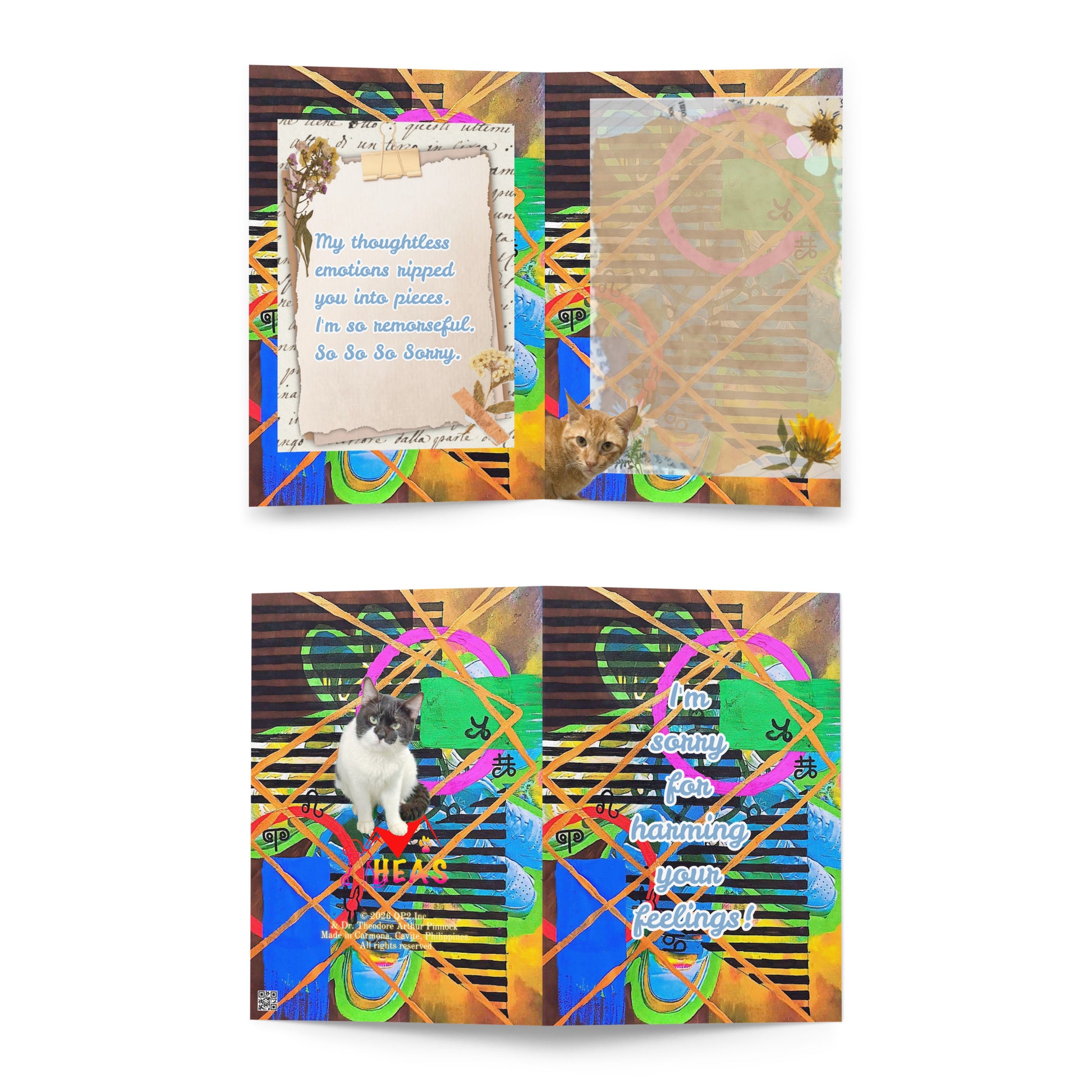 Apology Greeting Card Design 3 POSTCARD The DEEP Store