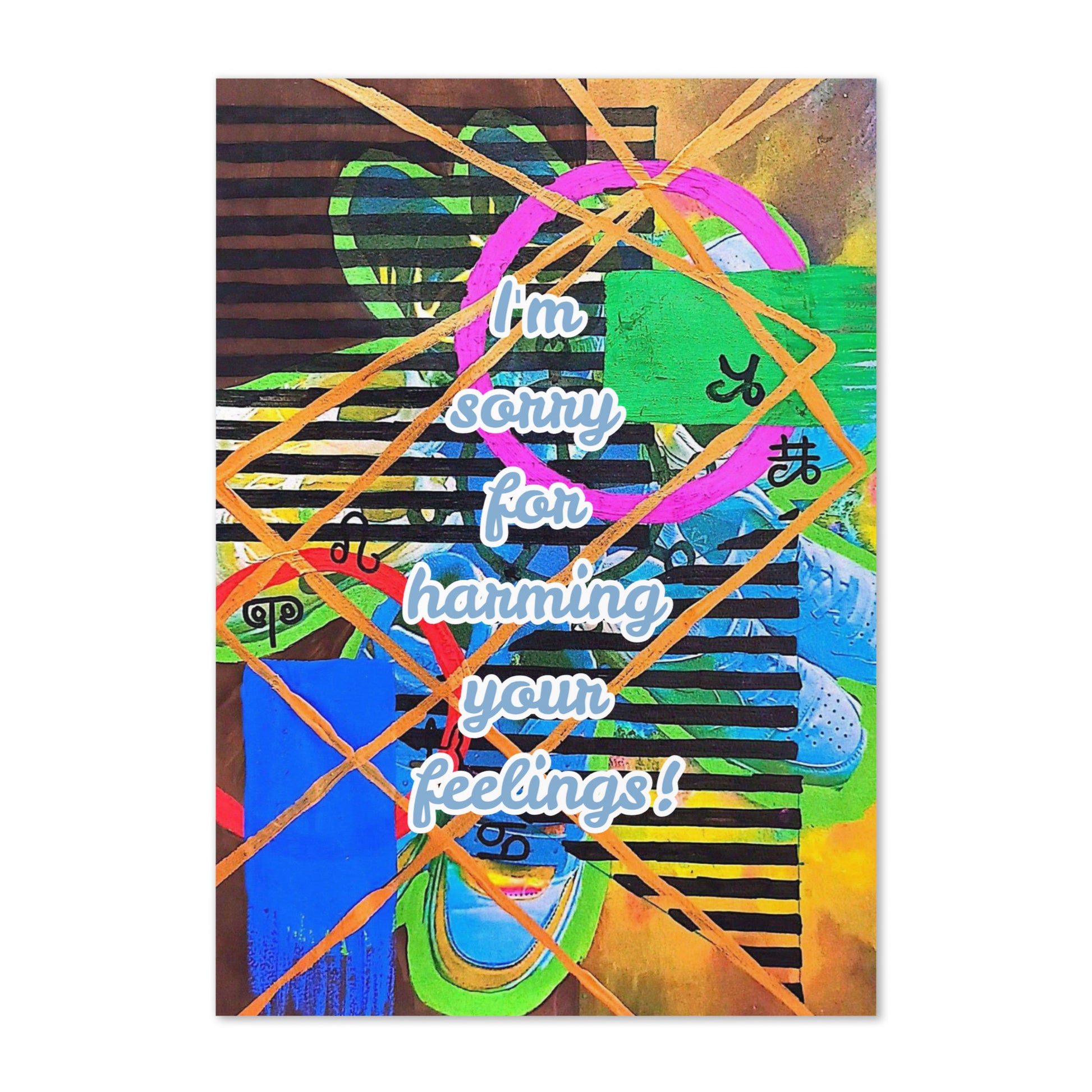 Apology Greeting Card Design 3 POSTCARD The DEEP Store