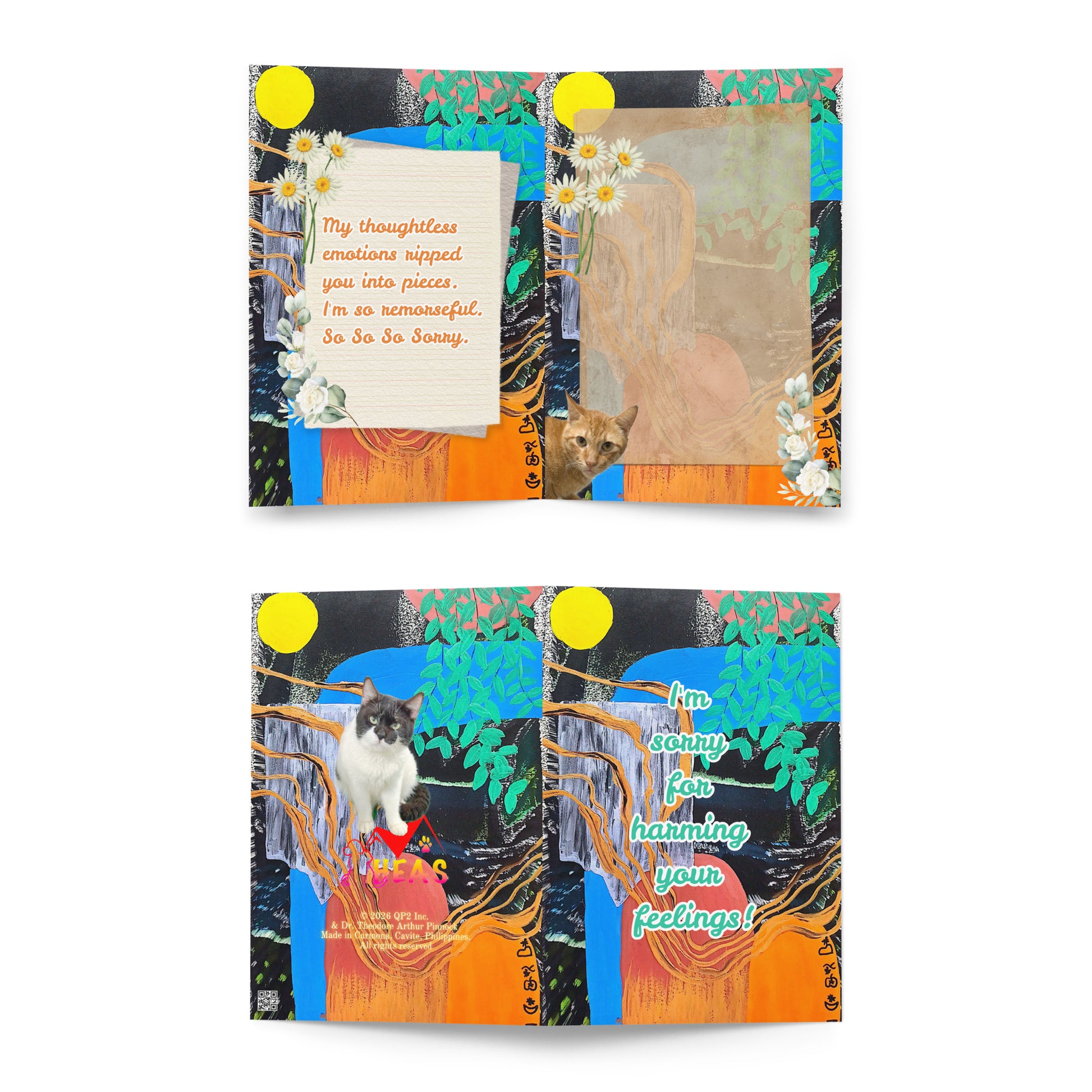Apology Greeting Card Design 4 POSTCARD The DEEP Store