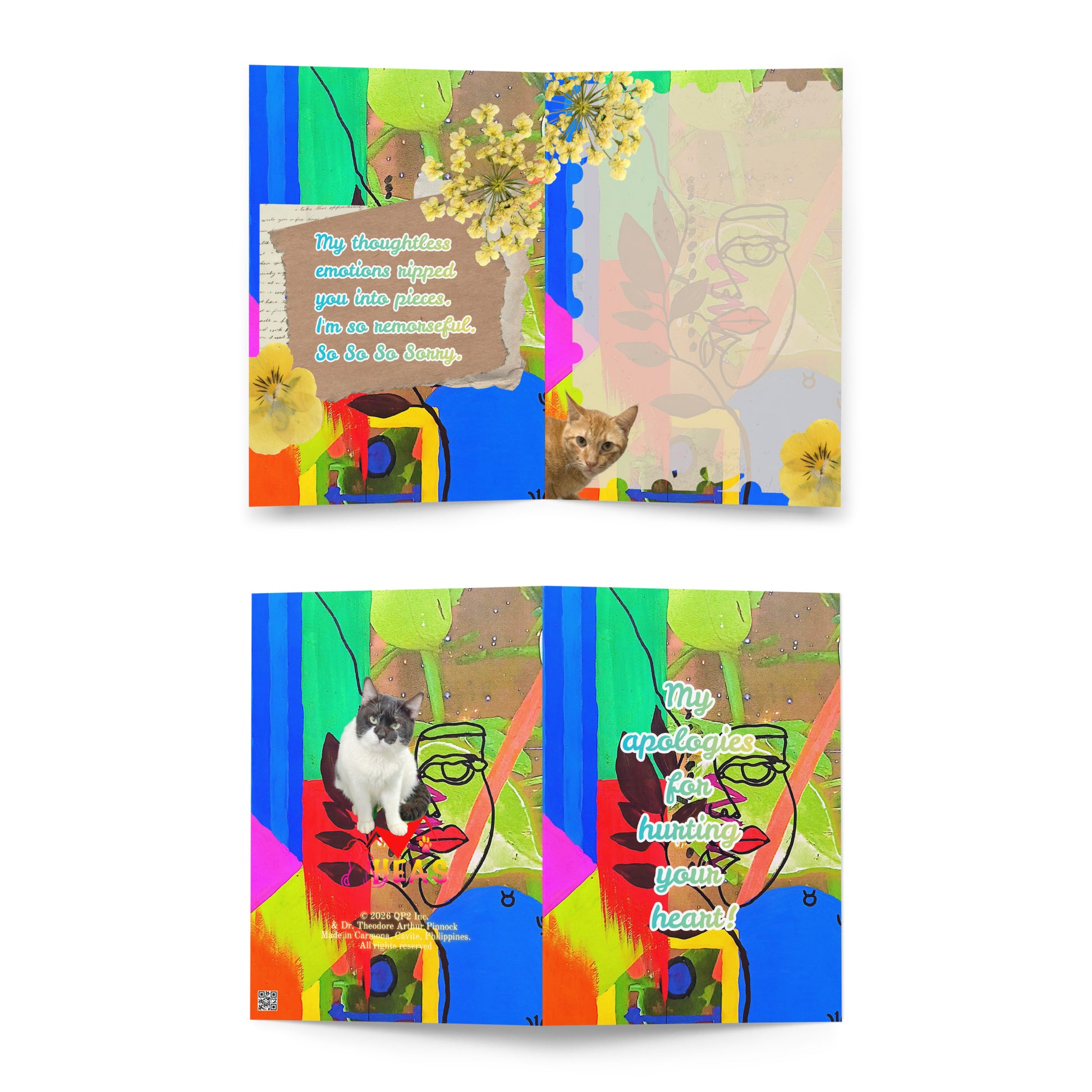 Apology Greeting Card Design 5 POSTCARD The DEEP Store