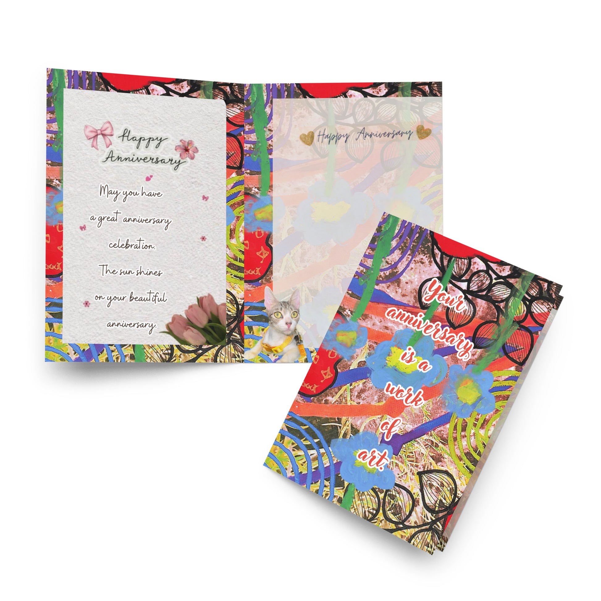 Anniversary Greeting Card Design 1 POSTCARD The DEEP Store