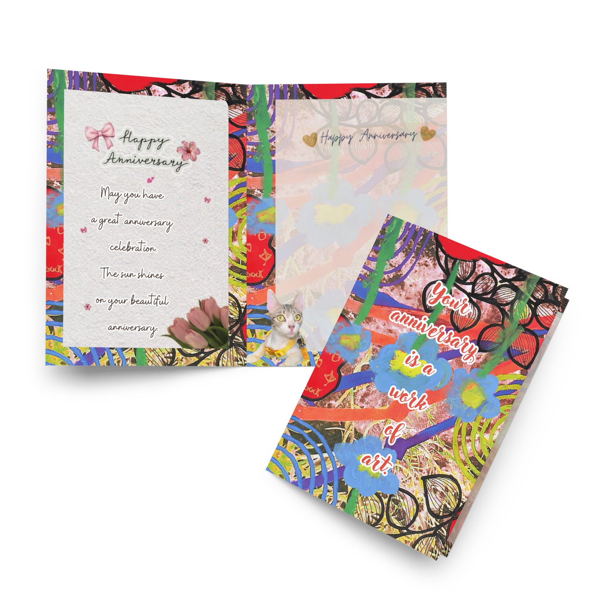 Anniversary Greeting Card Design 1 POSTCARD The DEEP Store