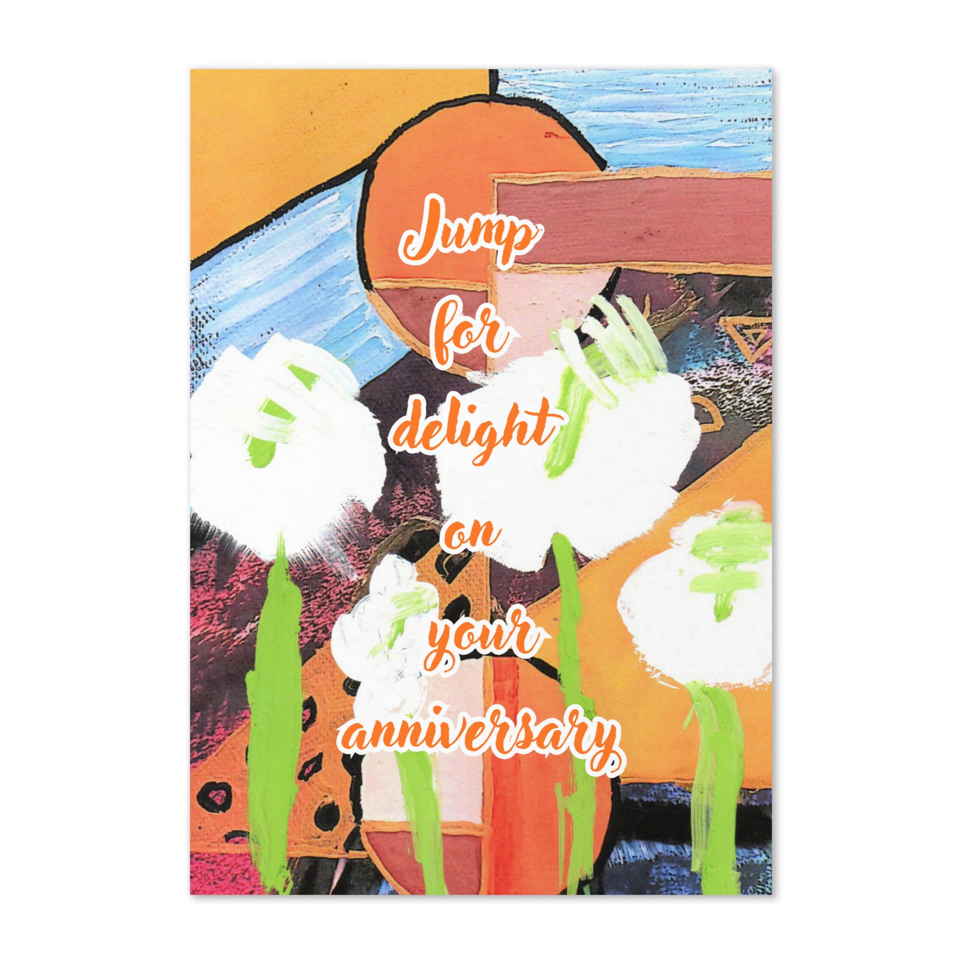 Anniversary Greeting Card Design 2 POSTCARD The DEEP Store