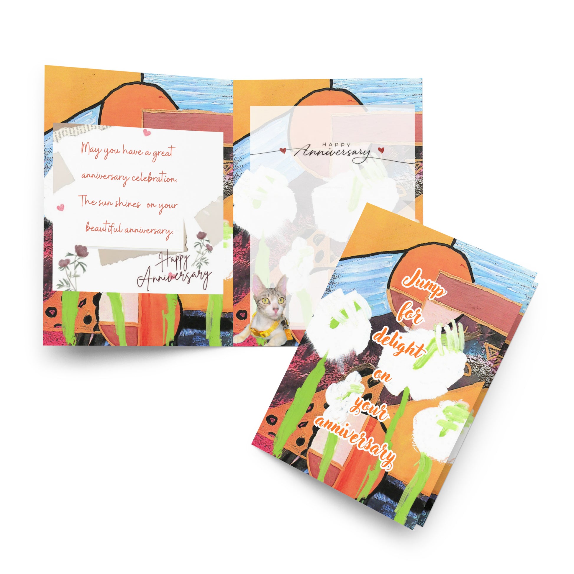 Anniversary Greeting Card Design 2 POSTCARD The DEEP Store