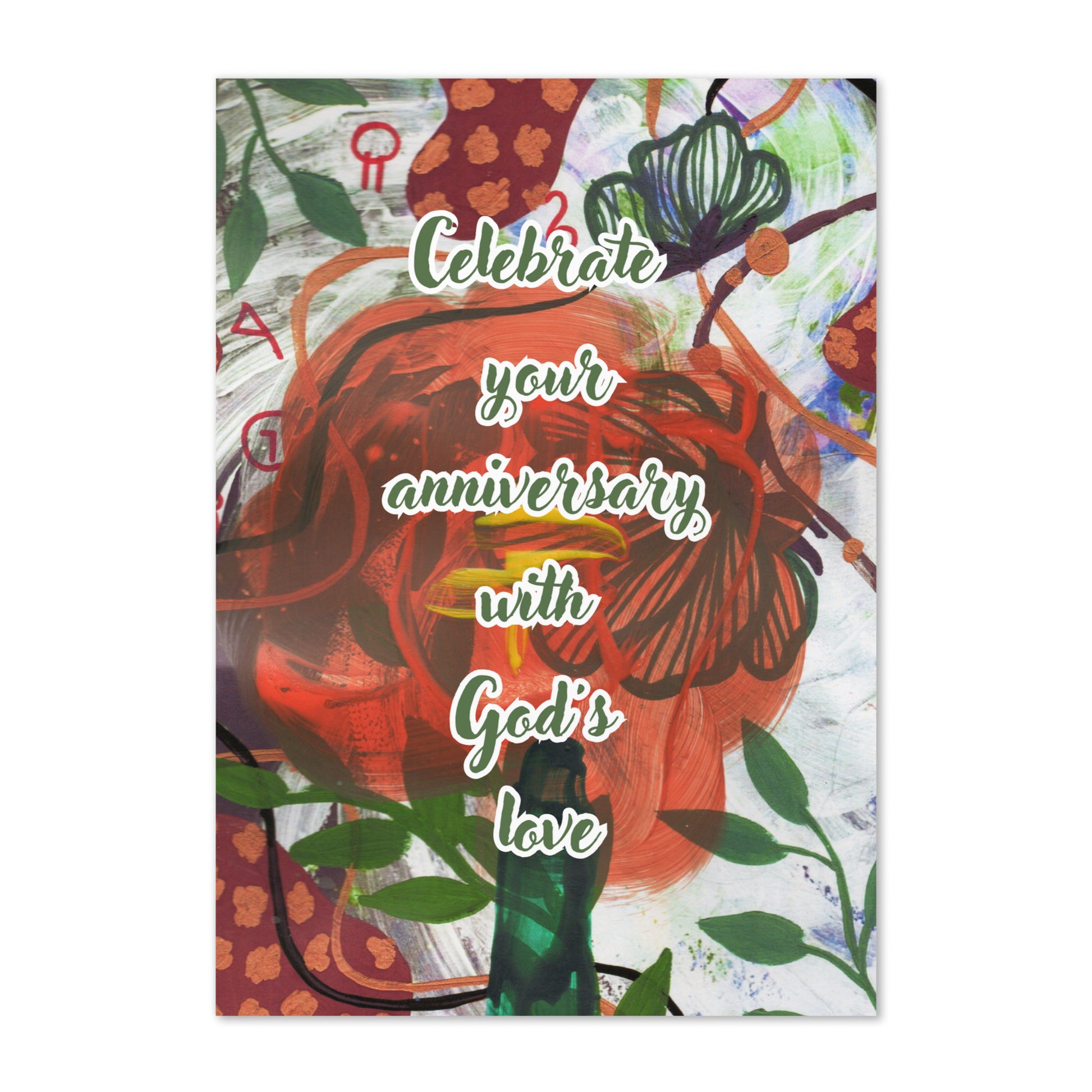 Anniversary Greeting Card Design 3 POSTCARD The DEEP Store
