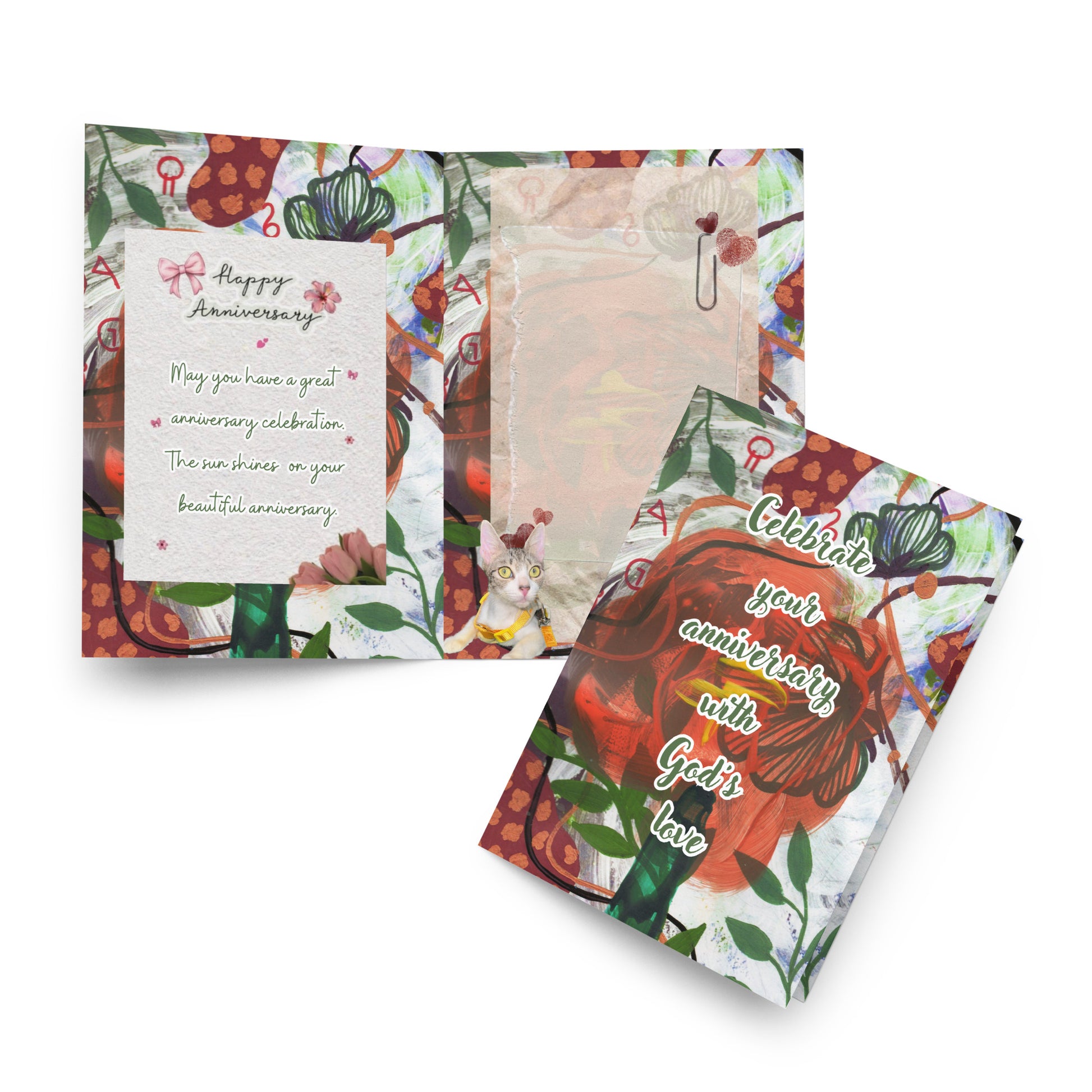 Anniversary Greeting Card Design 3 POSTCARD The DEEP Store