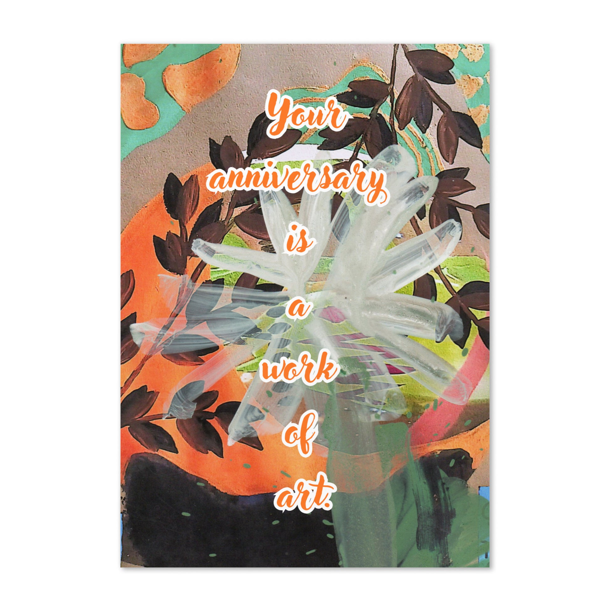 Anniversary Greeting Card Design 4 POSTCARD The DEEP Store