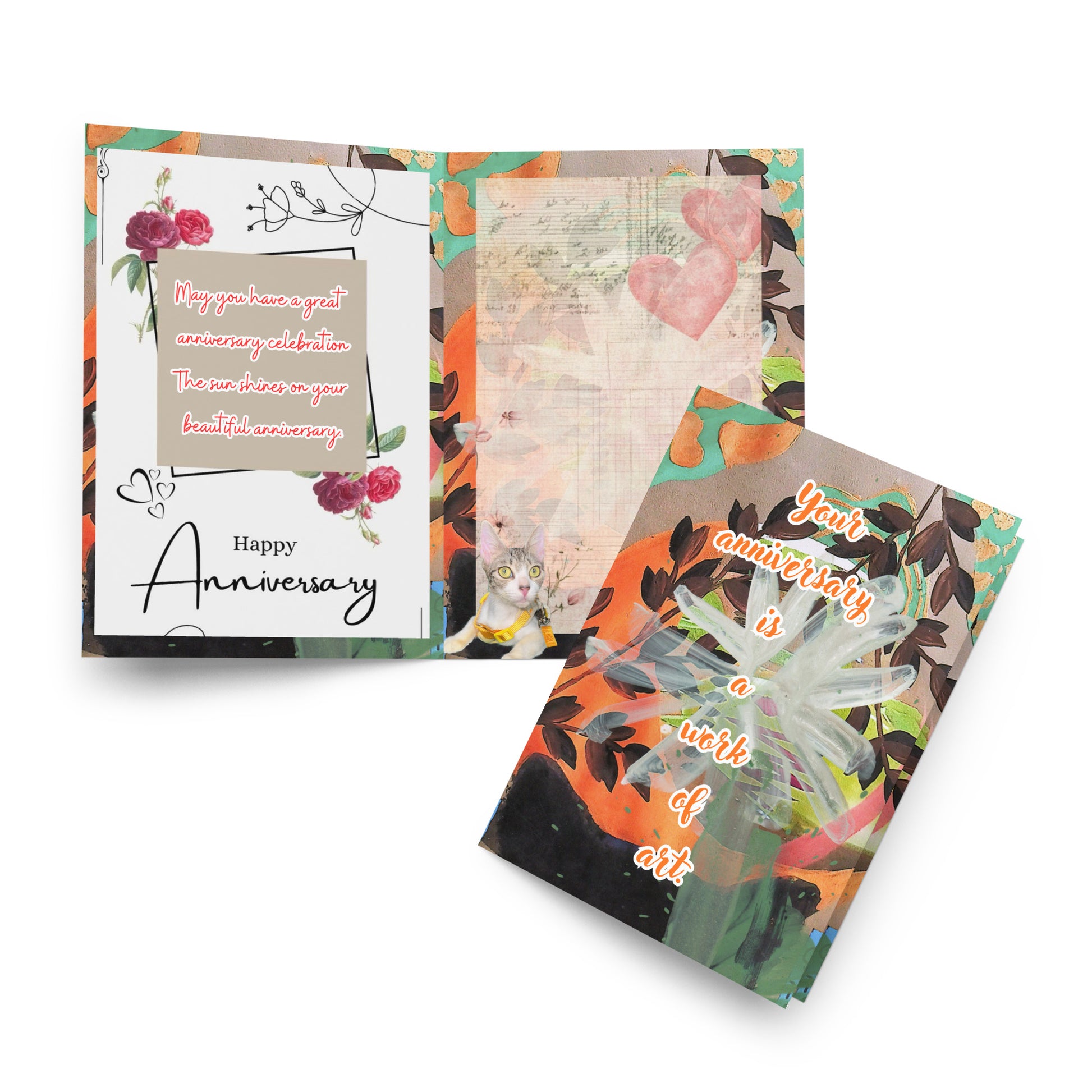 Anniversary Greeting Card Design 4 POSTCARD The DEEP Store