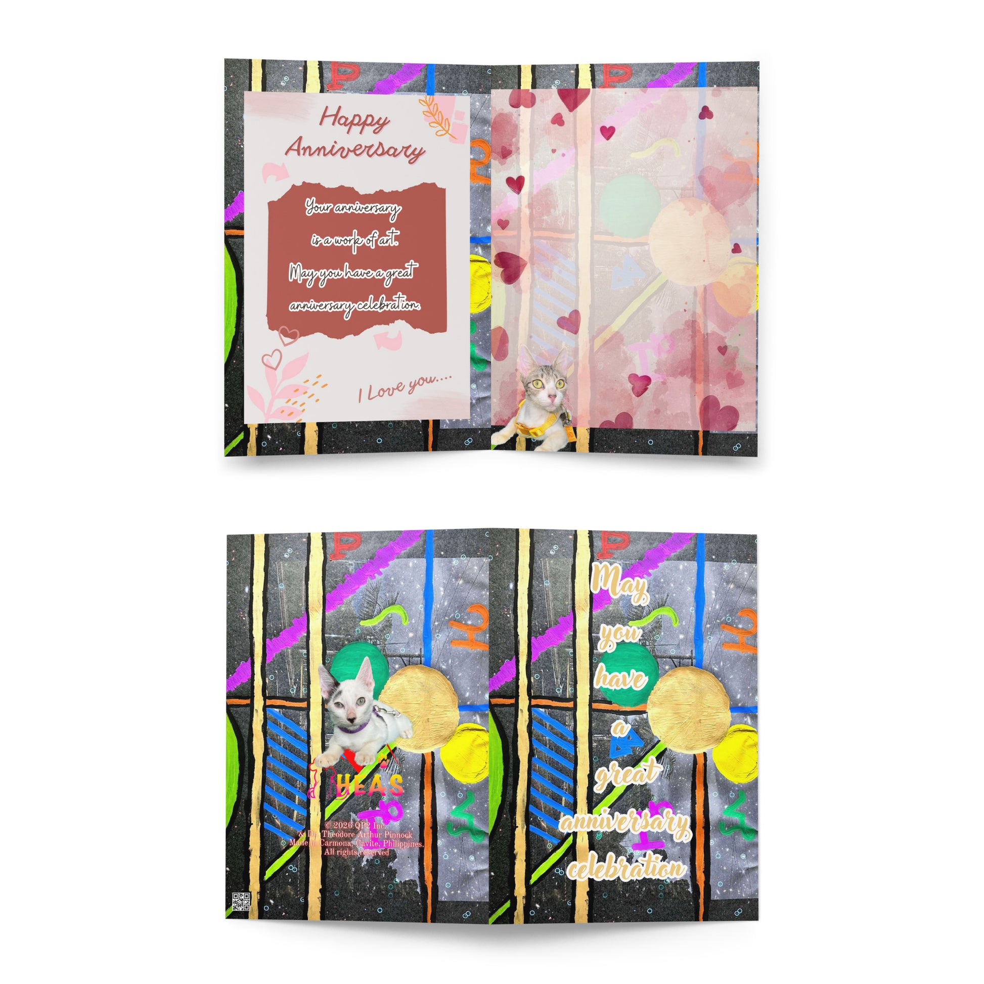 Anniversary Greeting Card Design 5 POSTCARD The DEEP Store