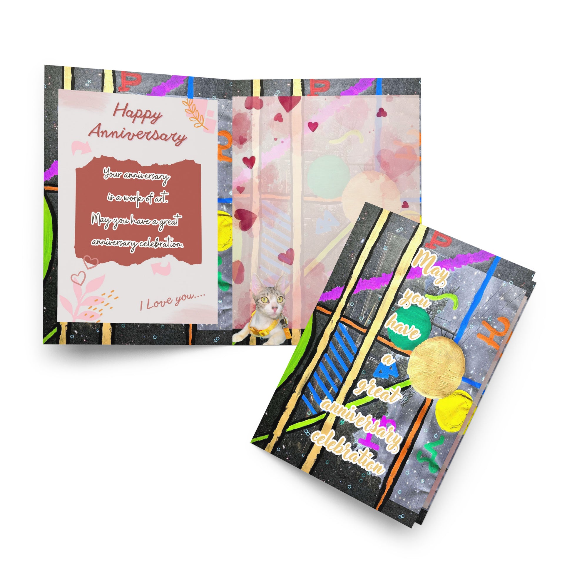 Anniversary Greeting Card Design 5 POSTCARD The DEEP Store