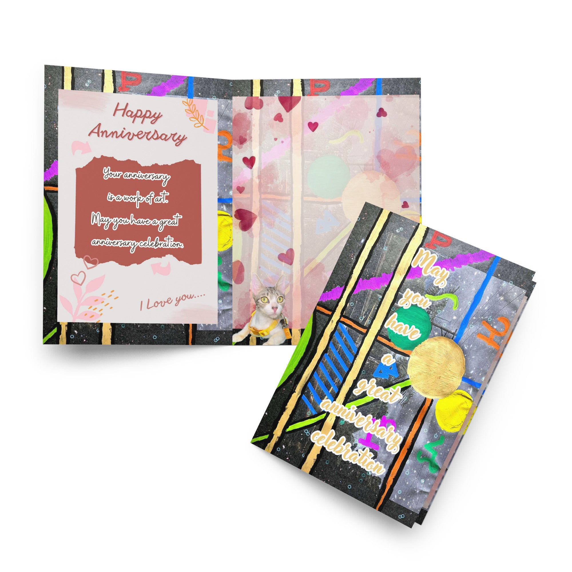 Anniversary Greeting Card Design 5 POSTCARD The DEEP Store