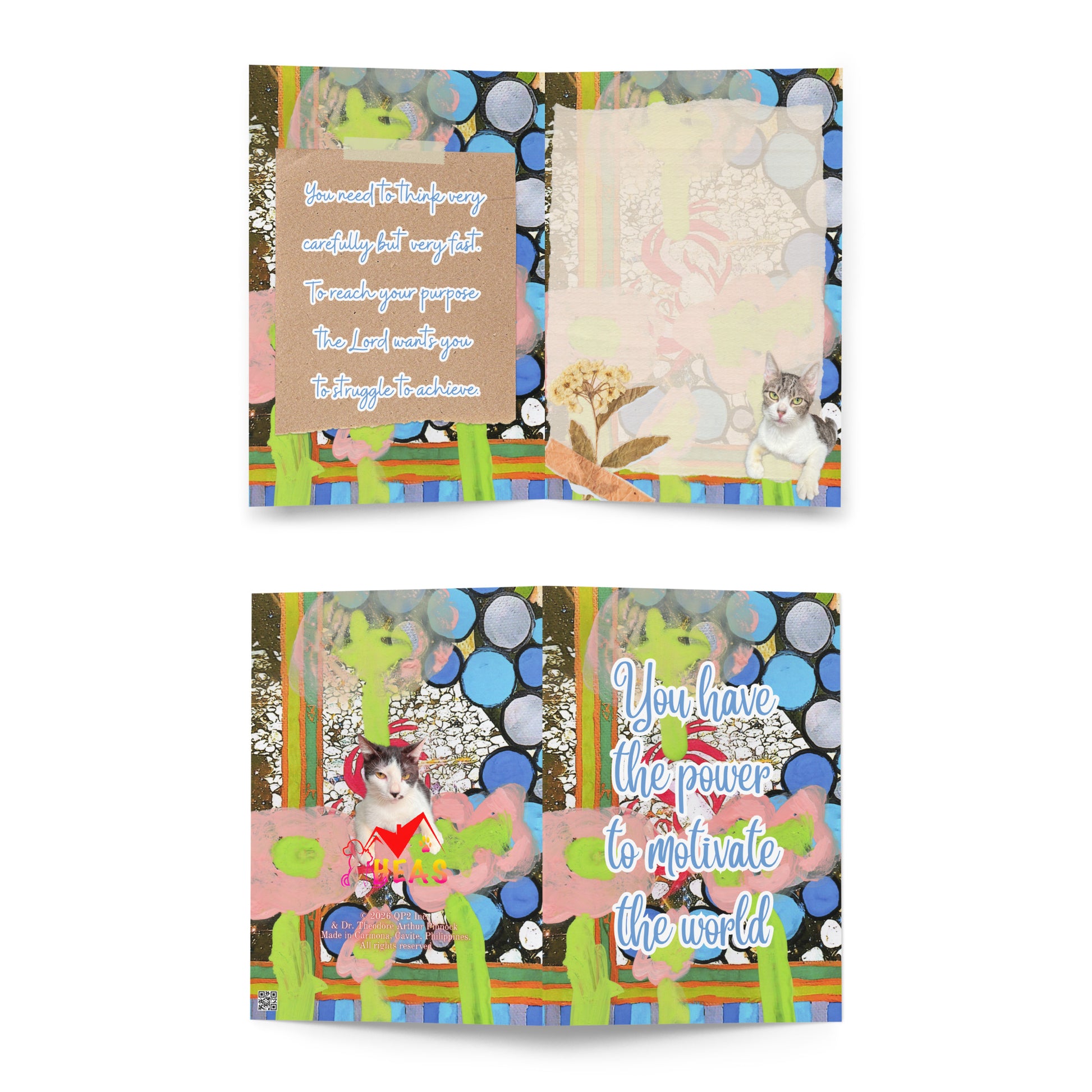 Encouragement Greeting Card Design 2 POSTCARD The DEEP Store