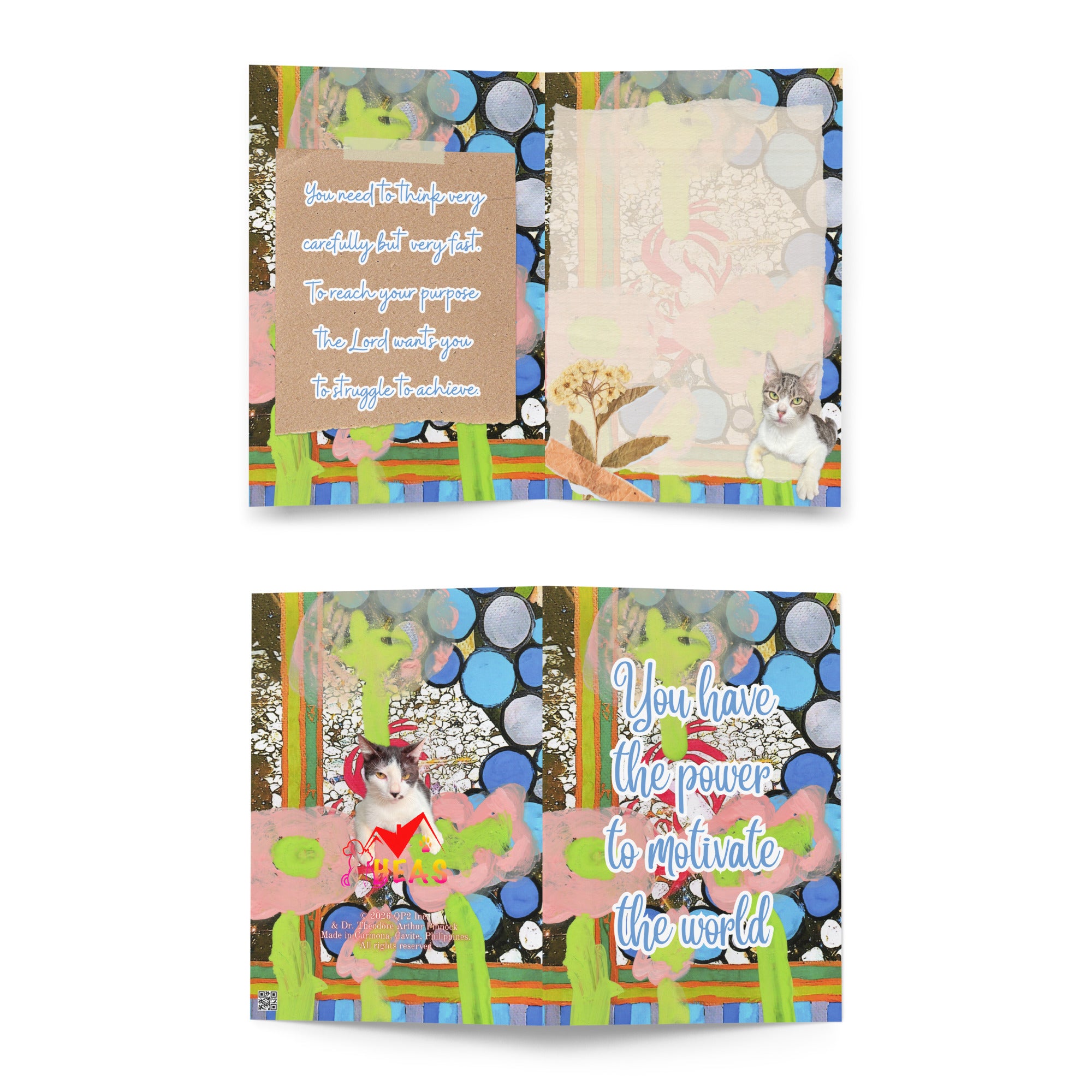 Encouragement Greeting Card Design 2 POSTCARD The DEEP Store