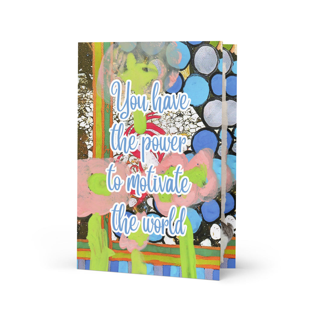 Encouragement Greeting Card Design 2 POSTCARD The DEEP Store