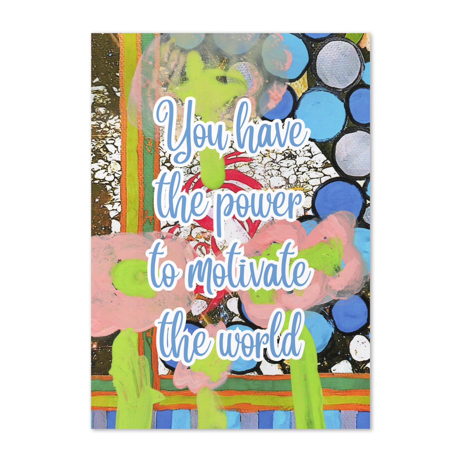 Encouragement Greeting Card Design 2 POSTCARD The DEEP Store
