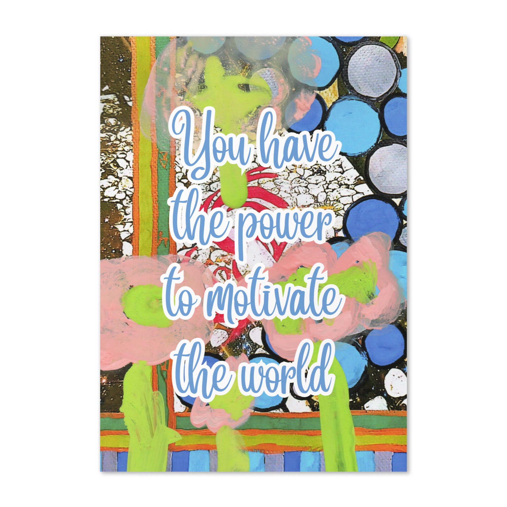 Encouragement Greeting Card Design 2 POSTCARD The DEEP Store