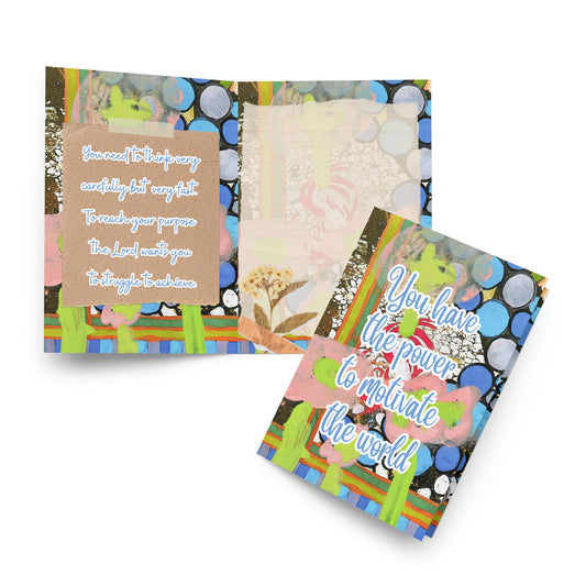 Encouragement Greeting Card Design 2 POSTCARD The DEEP Store 5.83″×8.27″