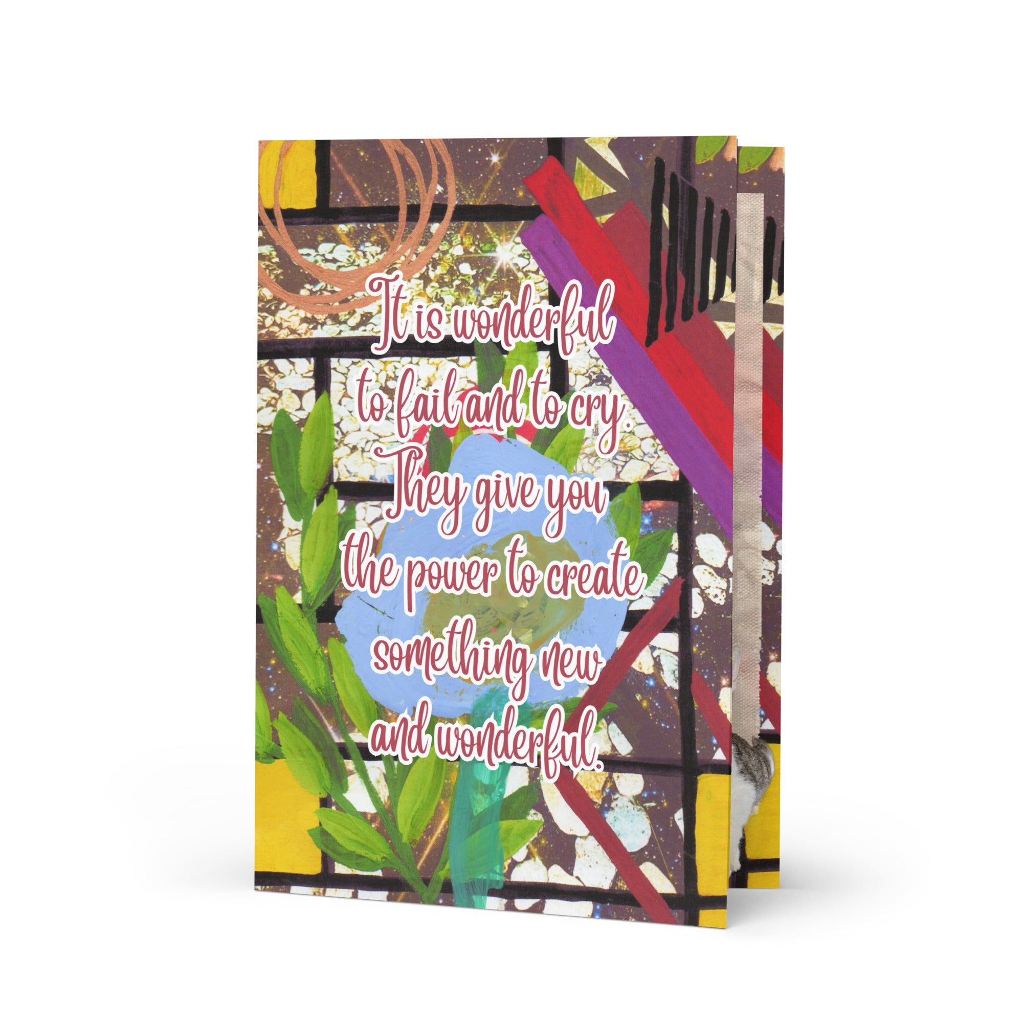 Encouragement Greeting Card Design 3 POSTCARD The DEEP Store