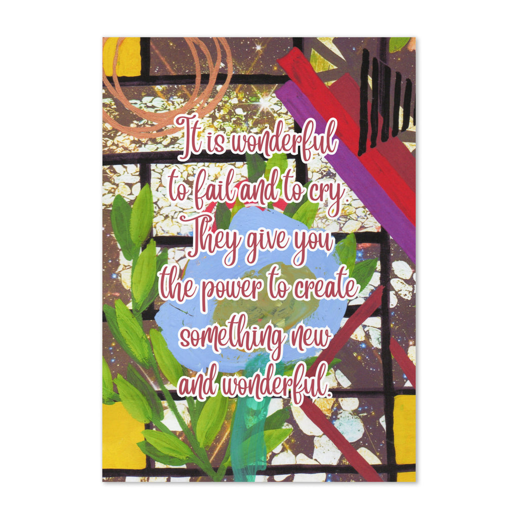 Encouragement Greeting Card Design 3 POSTCARD The DEEP Store