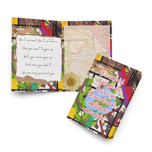 Encouragement Greeting Card Design 3 POSTCARD The DEEP Store 5.83″×8.27″