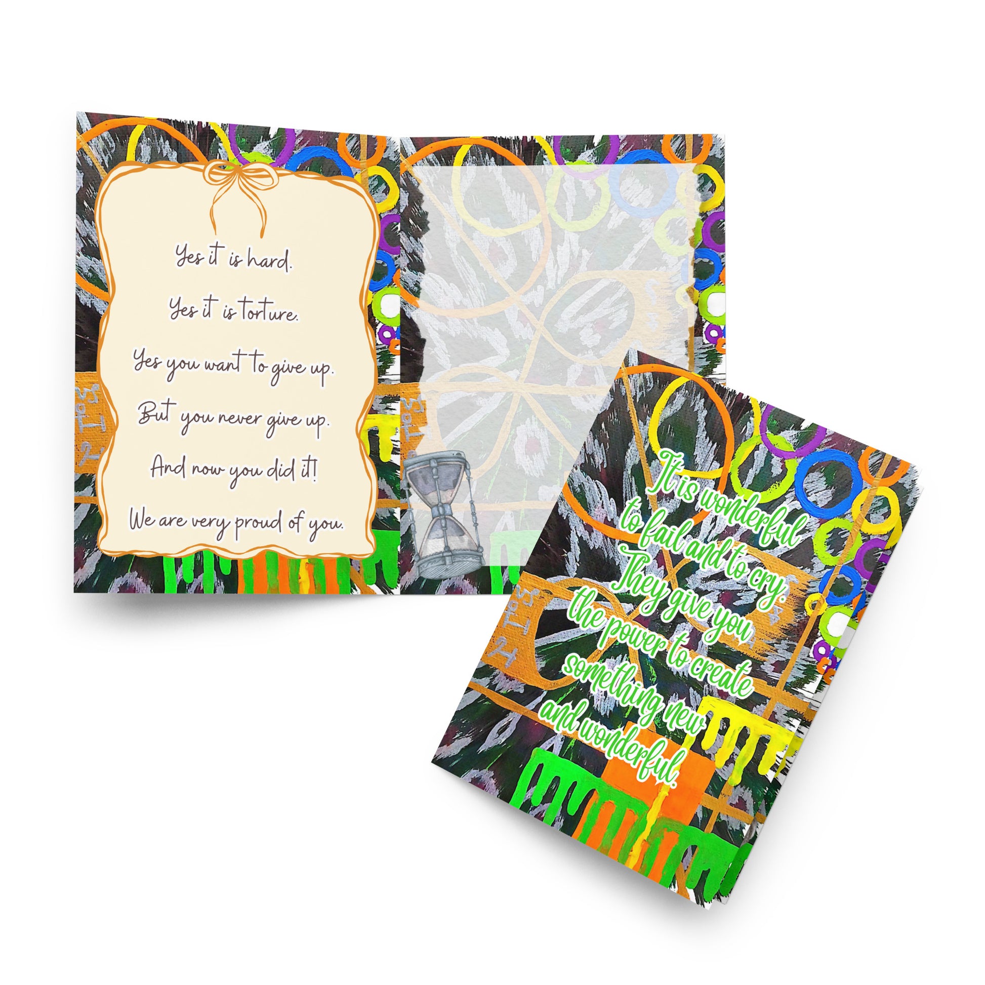 Encouragement Greeting Card Design 4 POSTCARD The DEEP Store 5.83″×8.27″