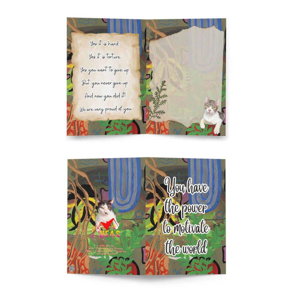 Encouragement Greeting Card Design 5 POSTCARD The DEEP Store
