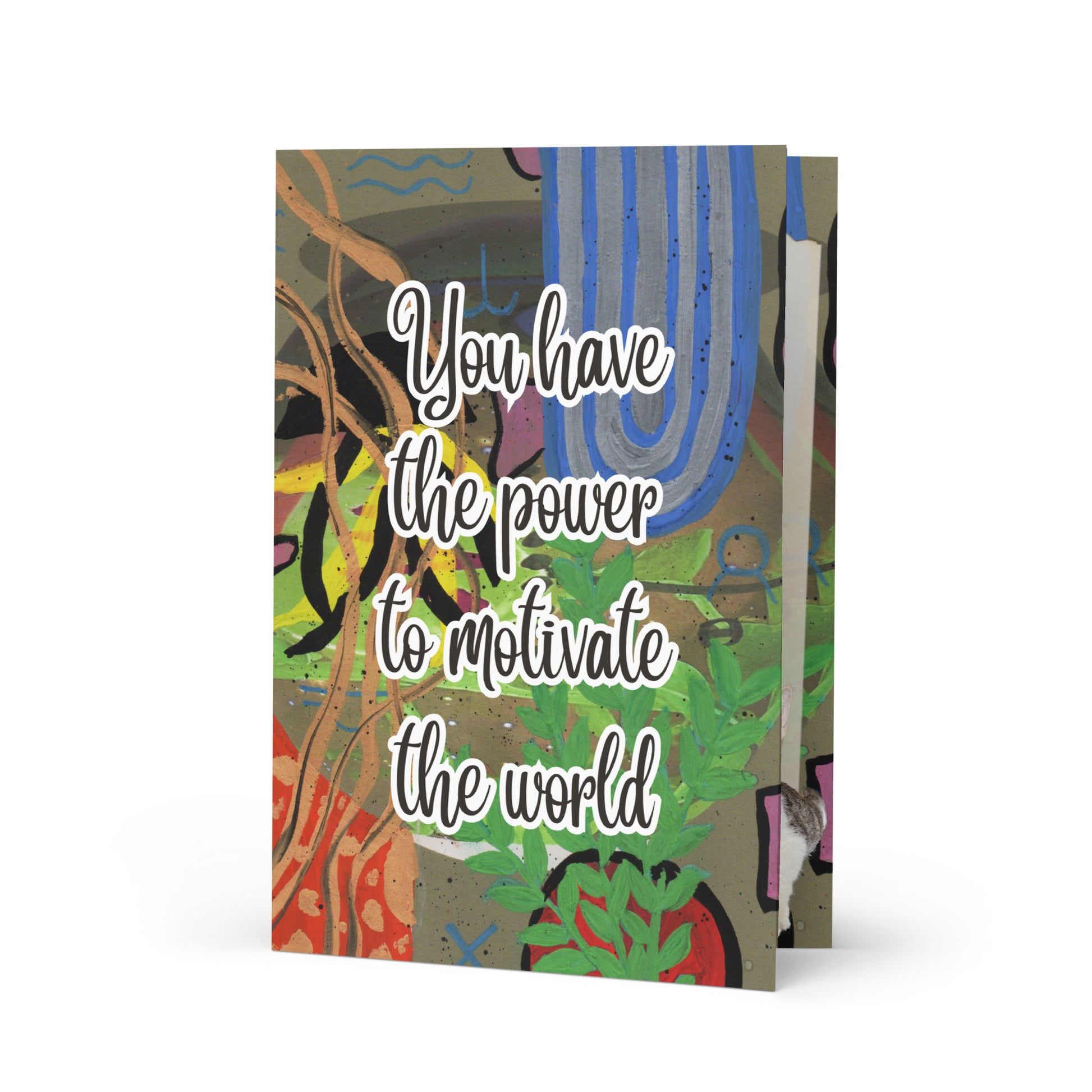 Encouragement Greeting Card Design 5 POSTCARD The DEEP Store