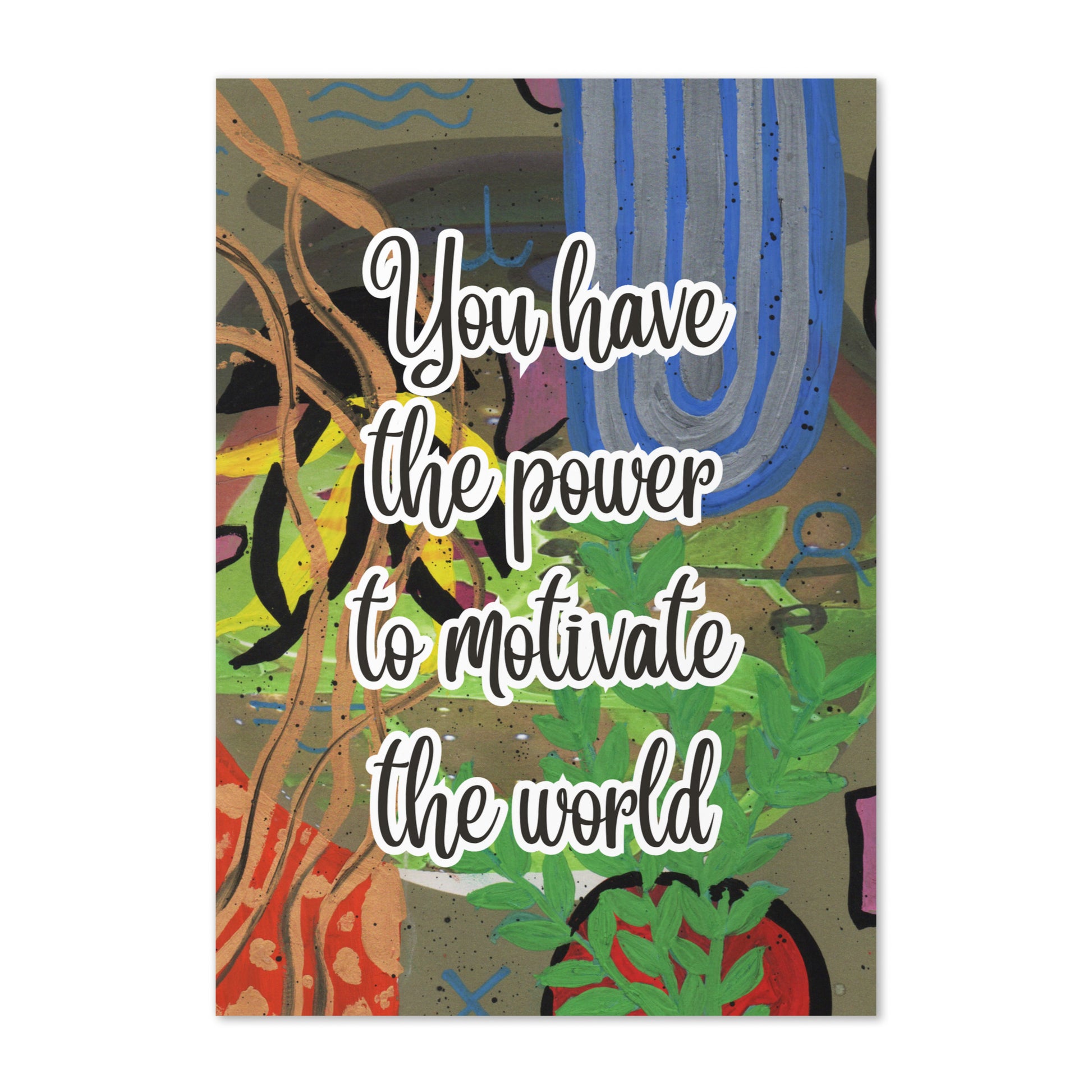 Encouragement Greeting Card Design 5 POSTCARD The DEEP Store