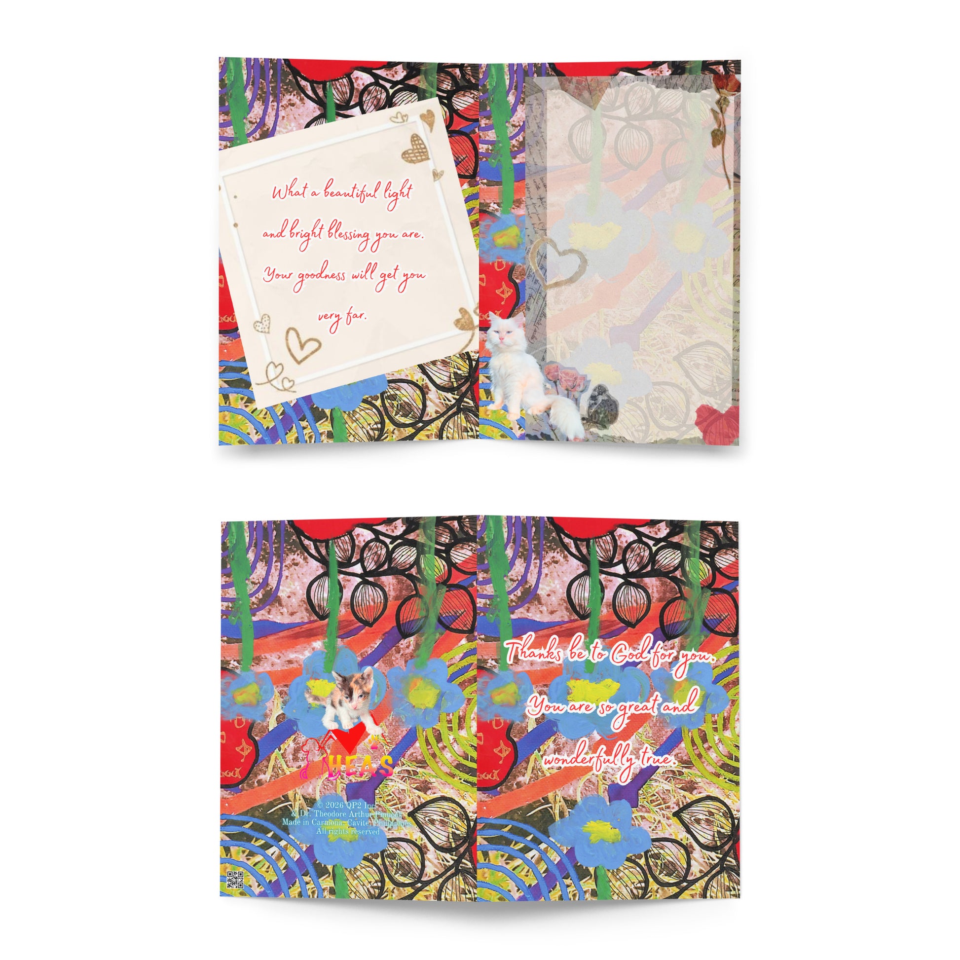 Thank You Greeting Card Design 1 POSTCARD The DEEP Store