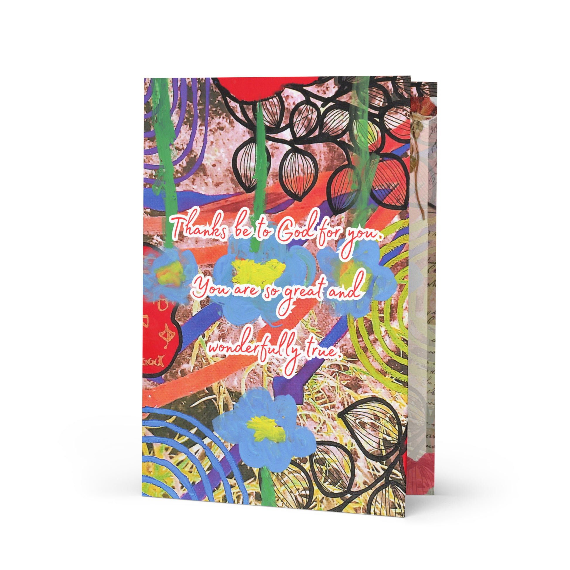 Thank You Greeting Card Design 1 POSTCARD The DEEP Store