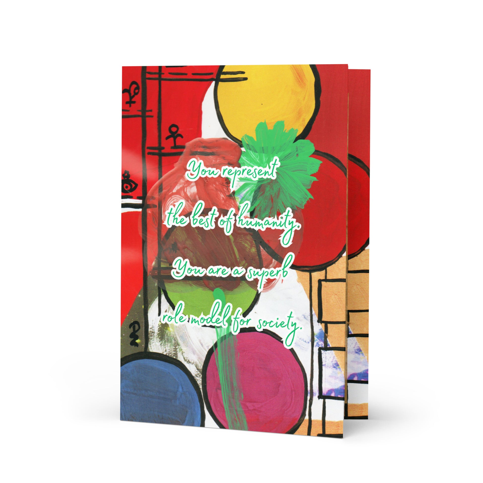 Thank You Greeting Card Design 2 POSTCARD The DEEP Store