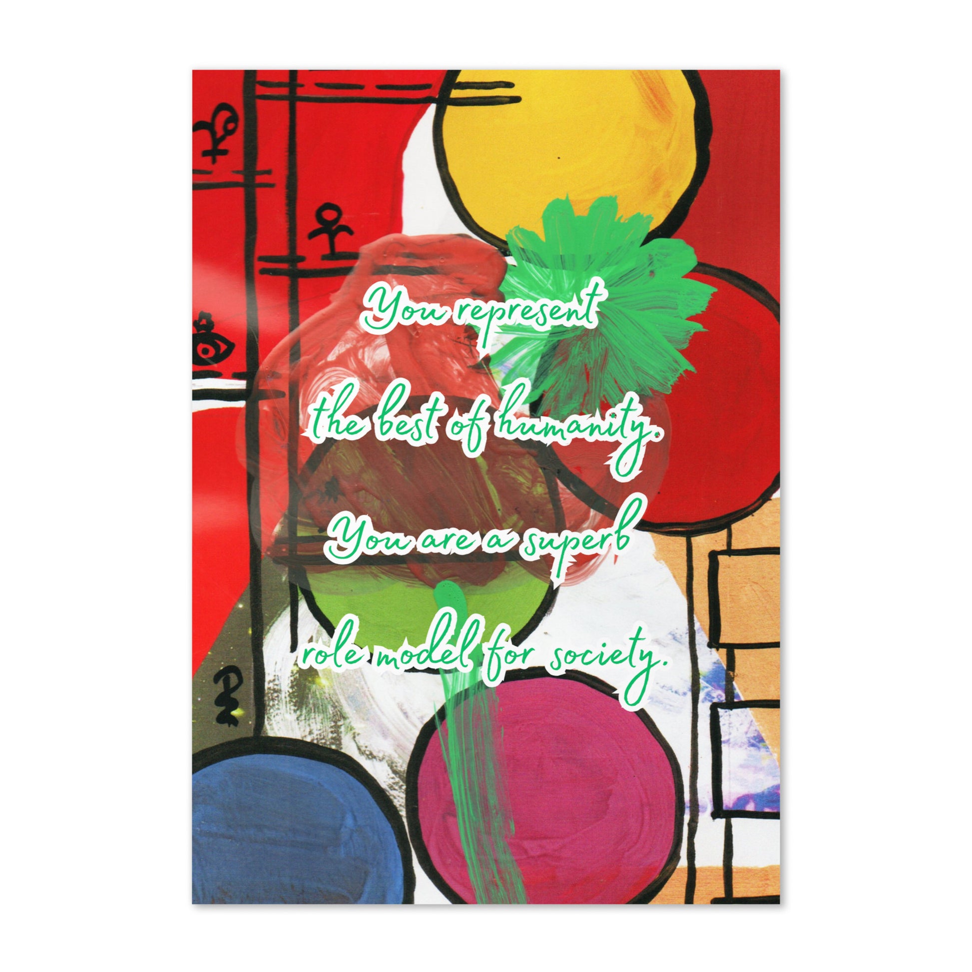 Thank You Greeting Card Design 2 POSTCARD The DEEP Store
