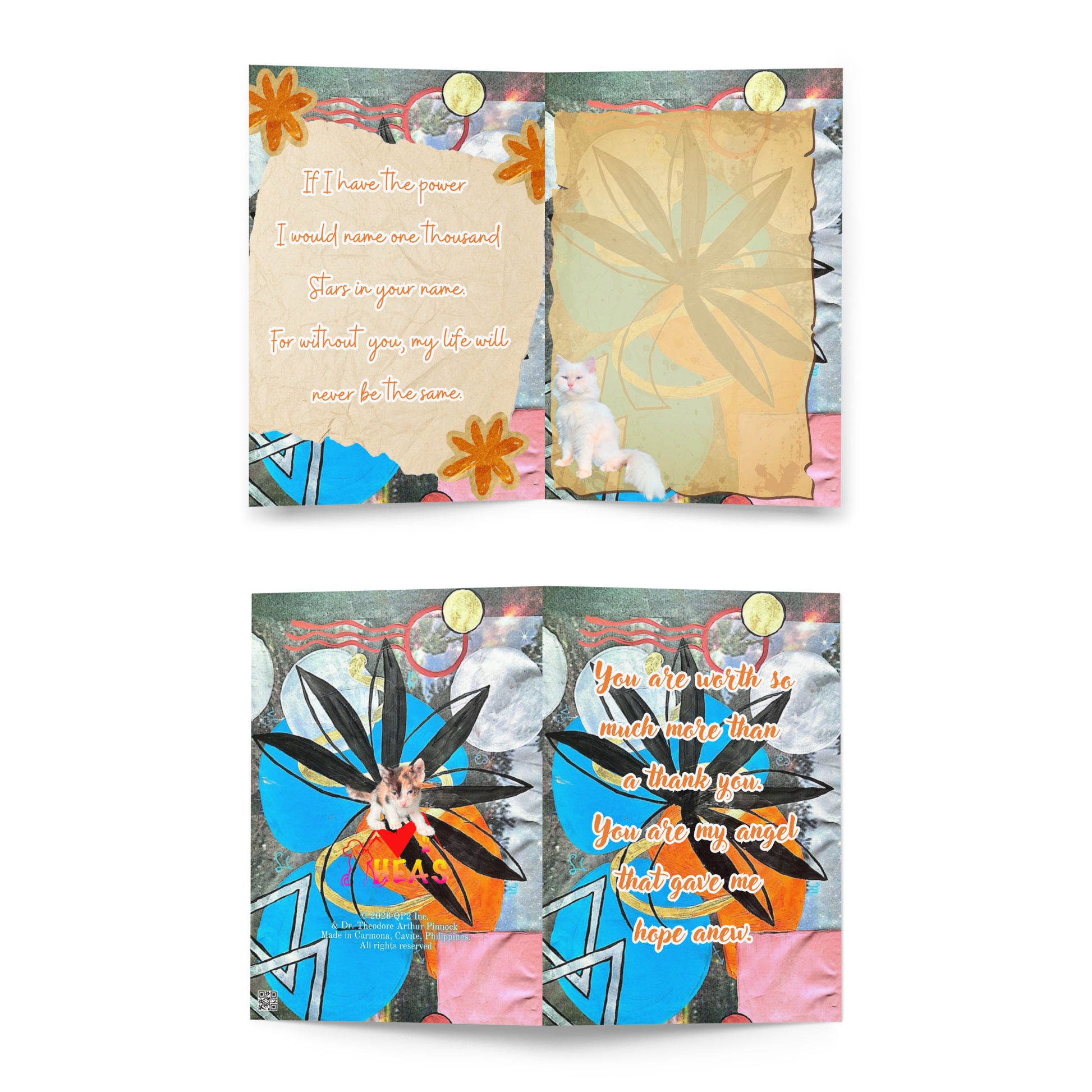 Thank You Greeting Card Design 3 POSTCARD The DEEP Store