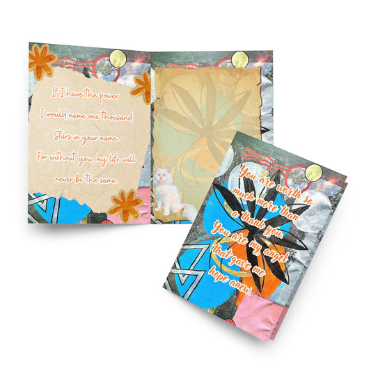 Thank You Greeting Card Design 3 POSTCARD The DEEP Store 5.83″×8.27″